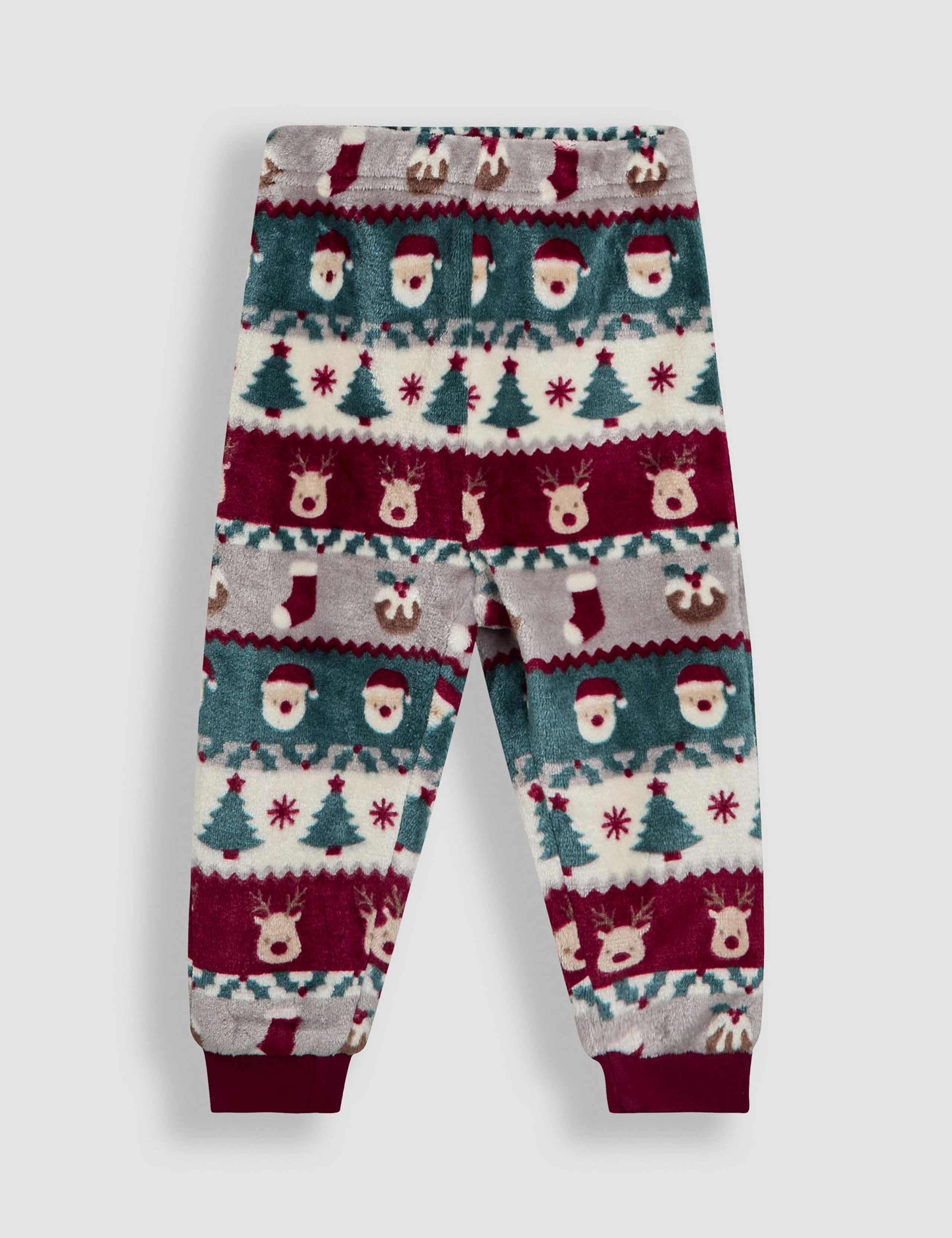 Fleece Christmas Fair Isle Pyjamas (12 Mths - 7 Yrs) 3 of 8