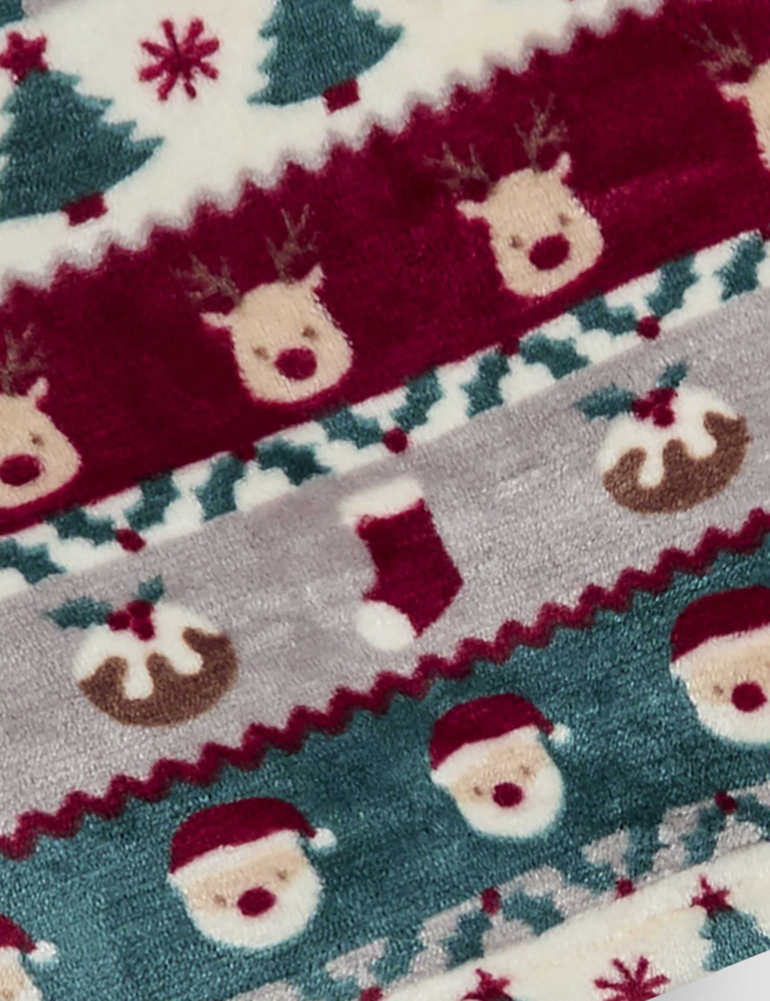 Fleece Christmas Fair Isle Pyjamas (12 Mths - 7 Yrs) 4 of 8