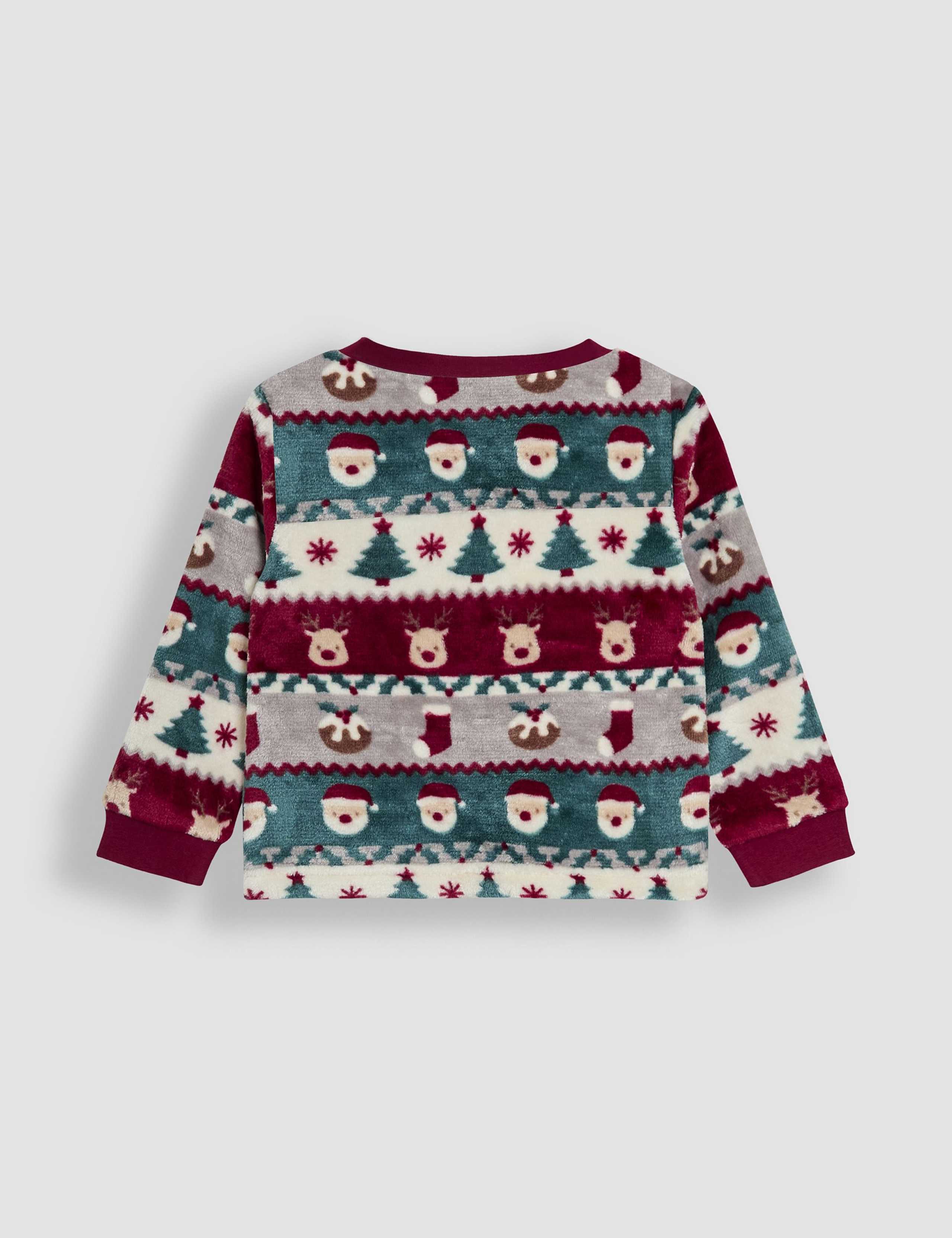 Fleece Christmas Fair Isle Pyjamas (12 Mths - 7 Yrs) 5 of 8