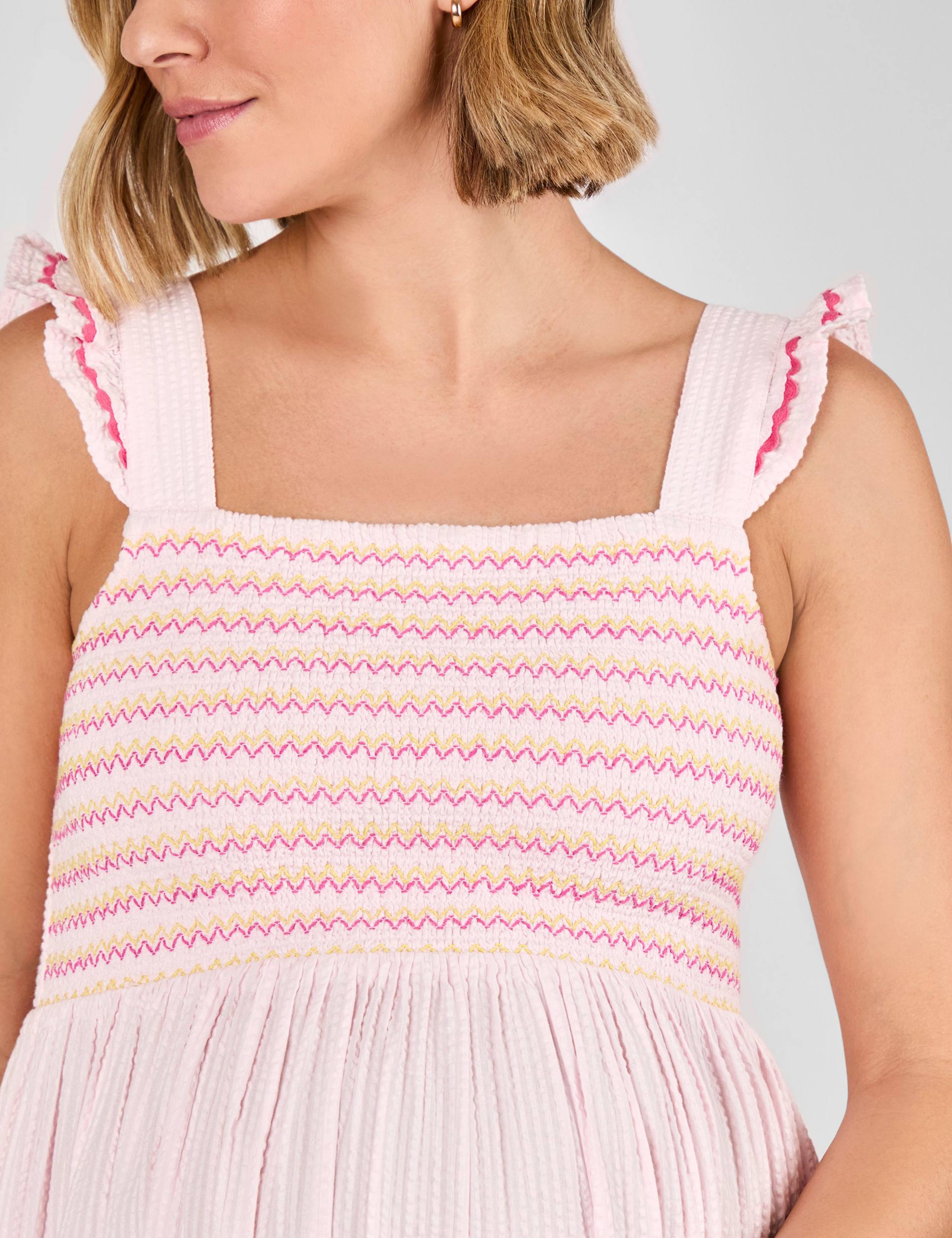 Maternity Pure Cotton Midi Smock Dress 3 of 4