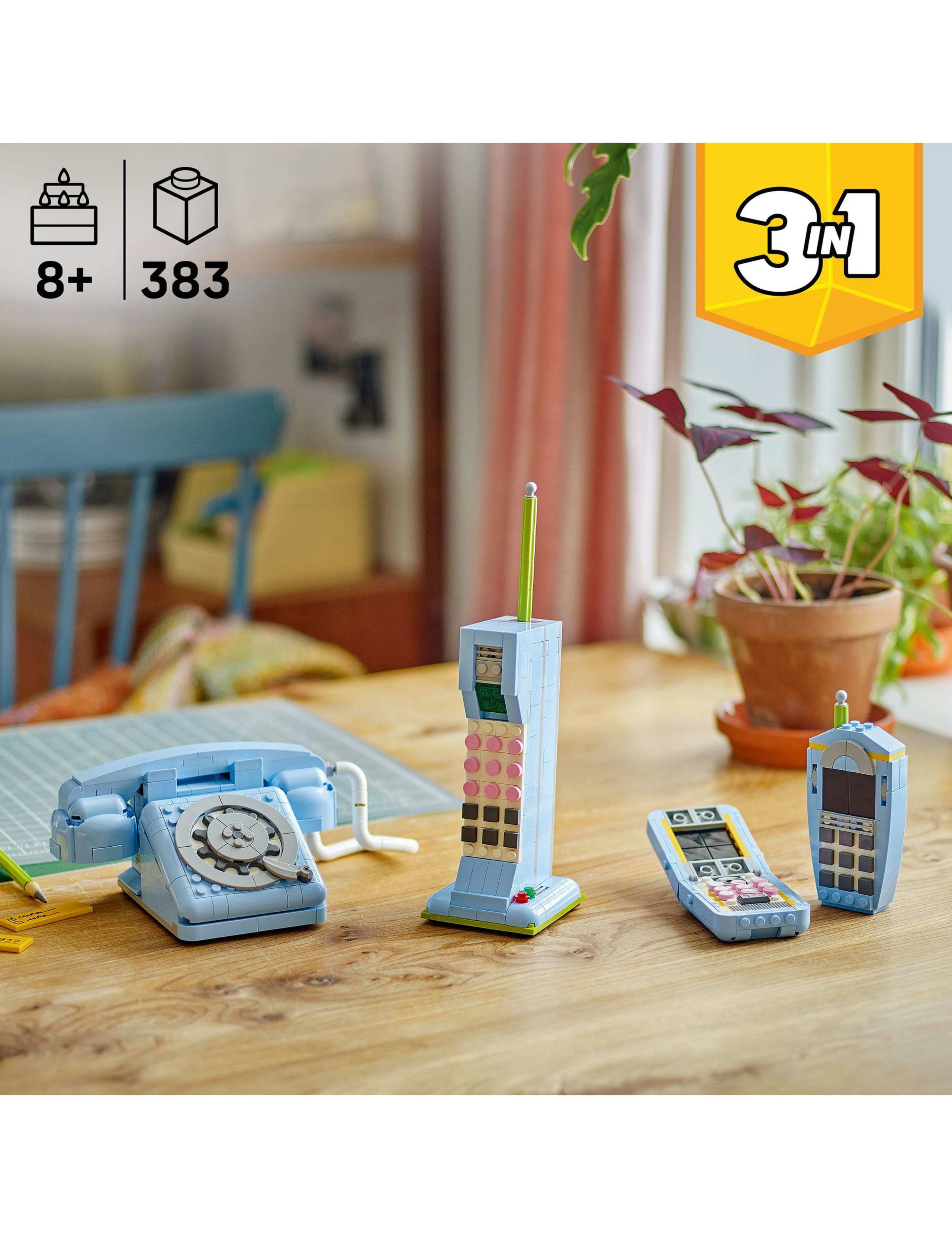 LEGO Creator 3in1 Retro Telephone Building Toy 31174(8+ Yrs) 5 of 6