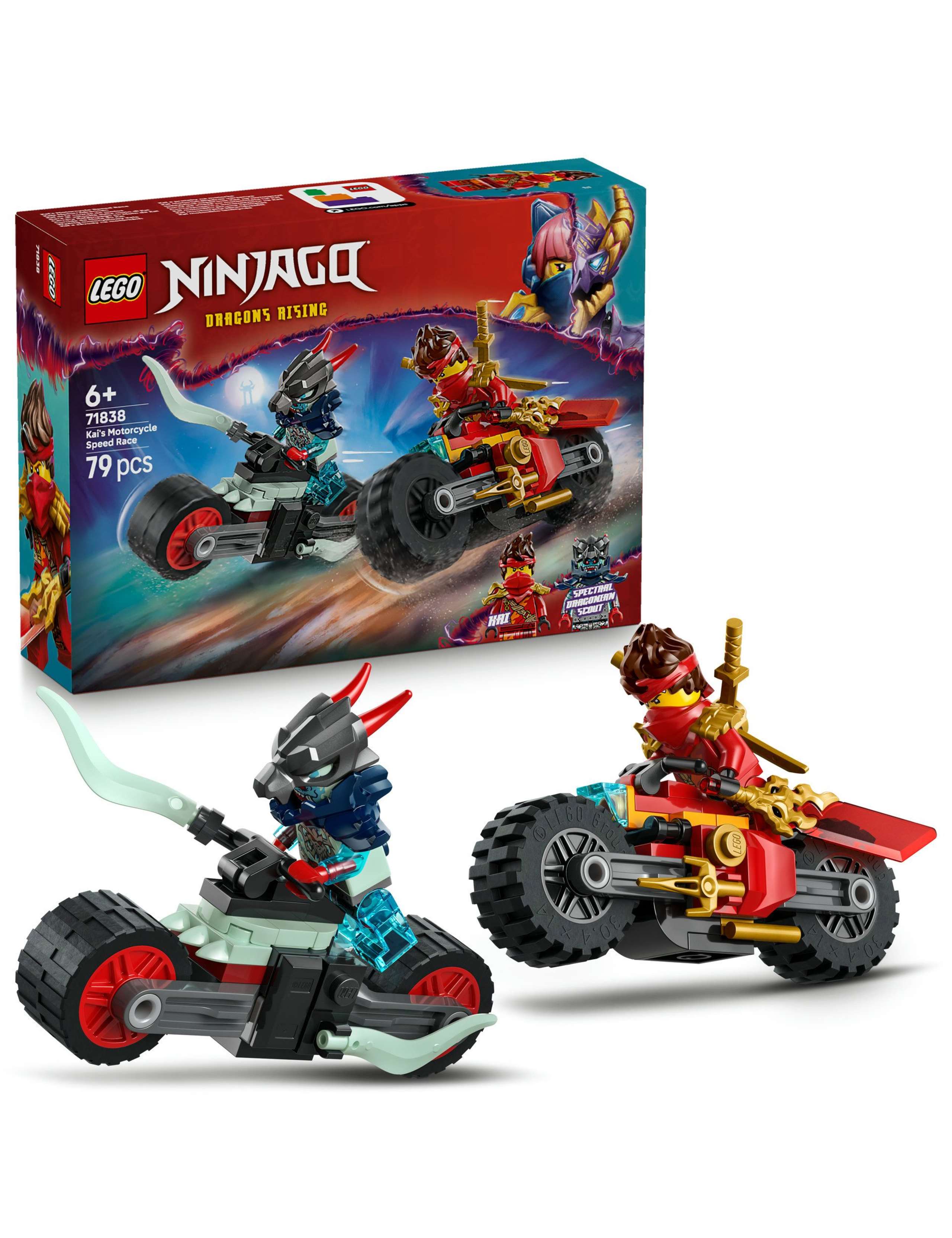 LEGO NINJAGO Kai's Motorcycle Speed Race Set 71838(6+ Yrs) 1 of 6