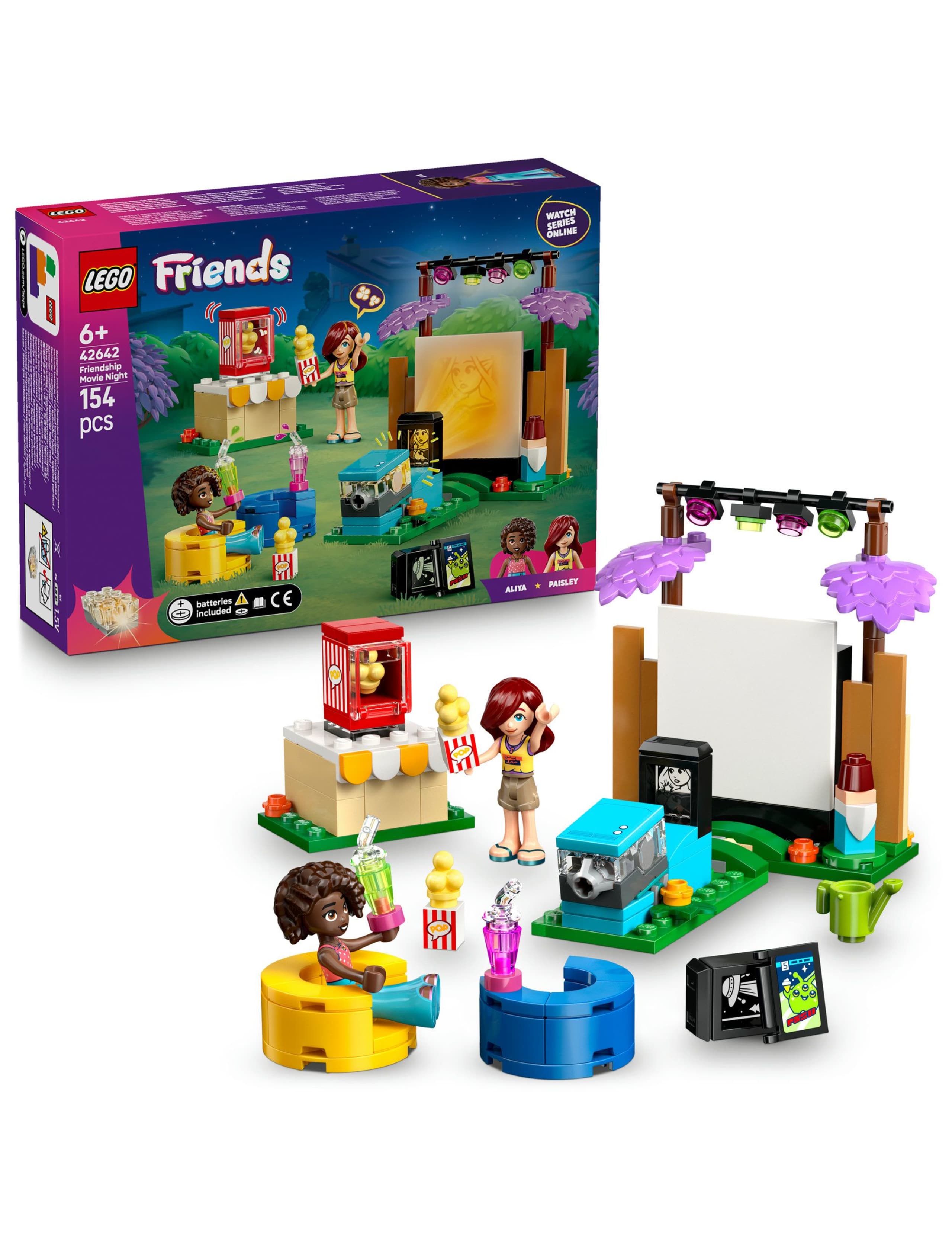 LEGO Friends Friendship Movie Night Toy Set 42642(6+ Yrs) 1 of 6