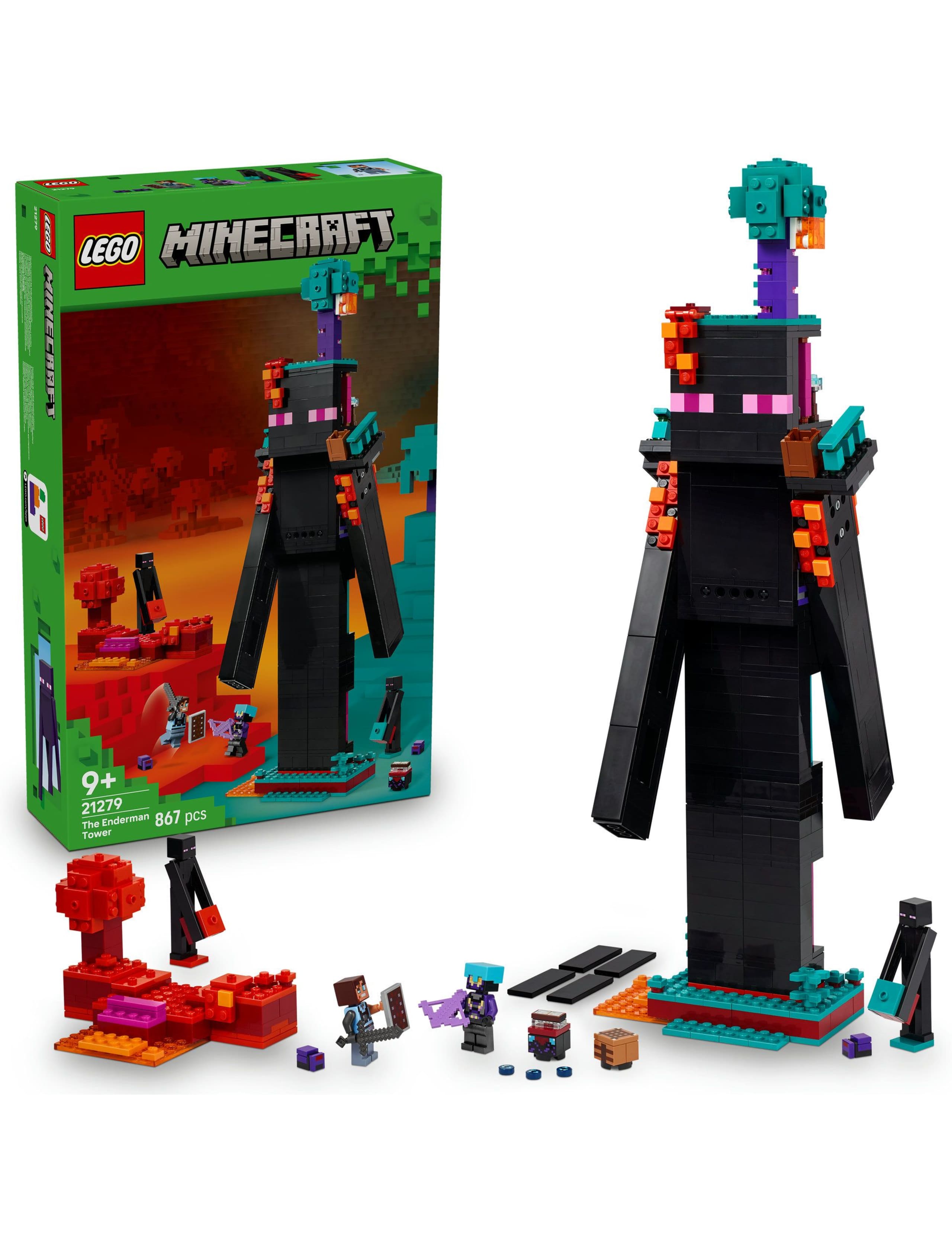 LEGO Minecraft The Enderman Tower Building Toy 21279(9+ Yrs) 1 of 6