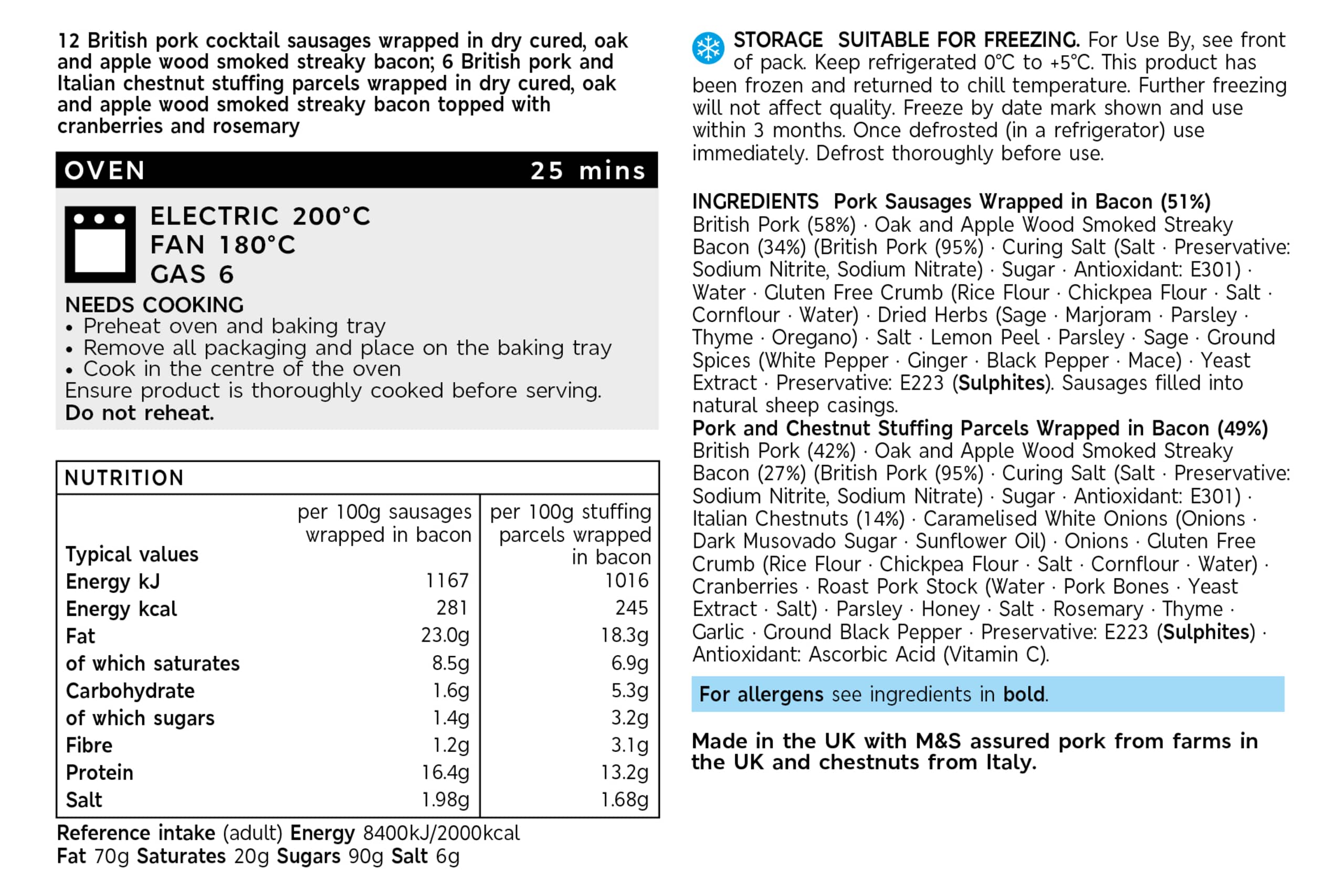 Our Best Ever British Outdoor Bred Pork Garnish Selection (18 Pieces) 2 of 2