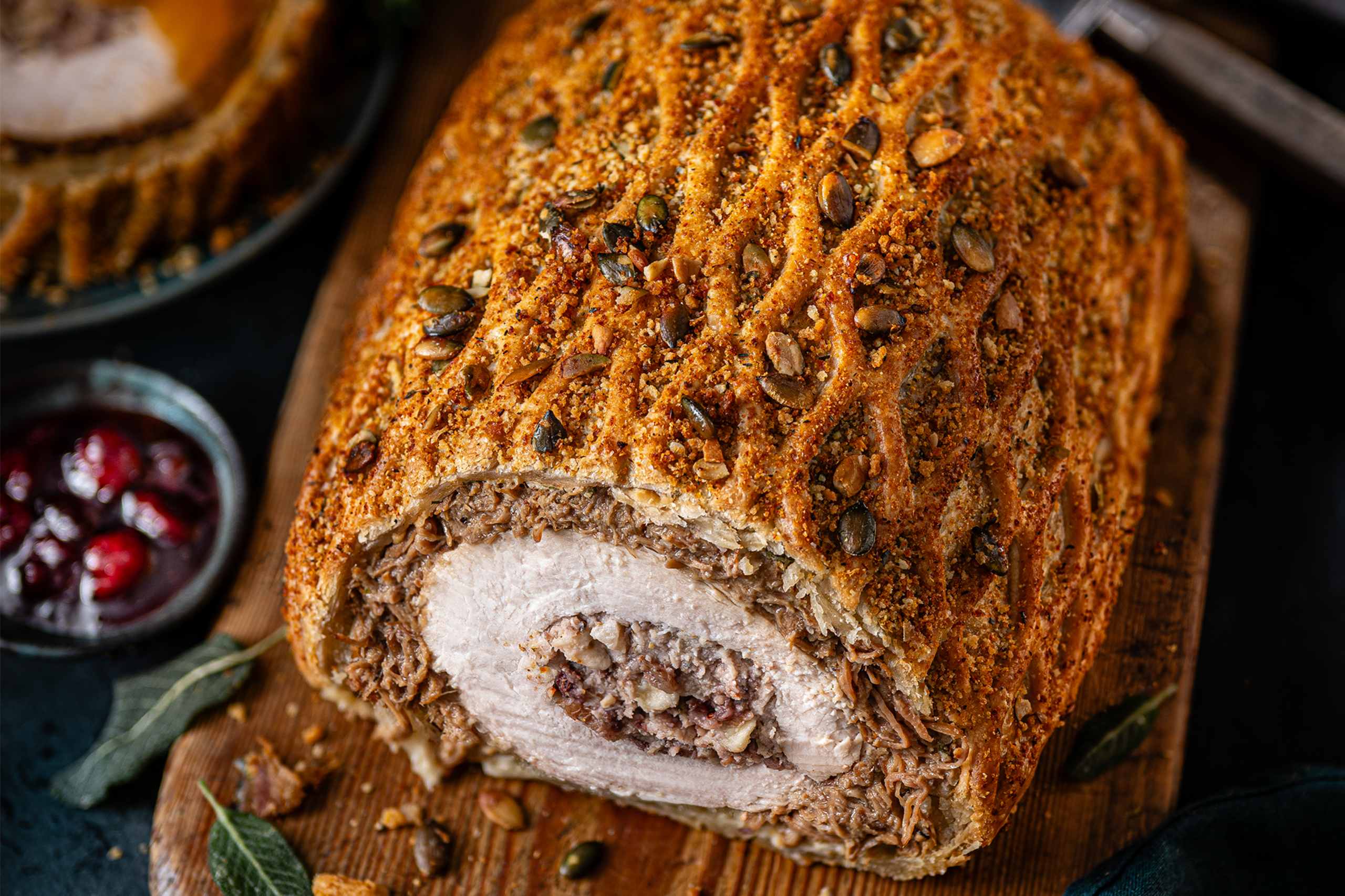 Collection British Turkey & Stuffing Wellington by Tom Kerridge (Serves 6) 1 of 2