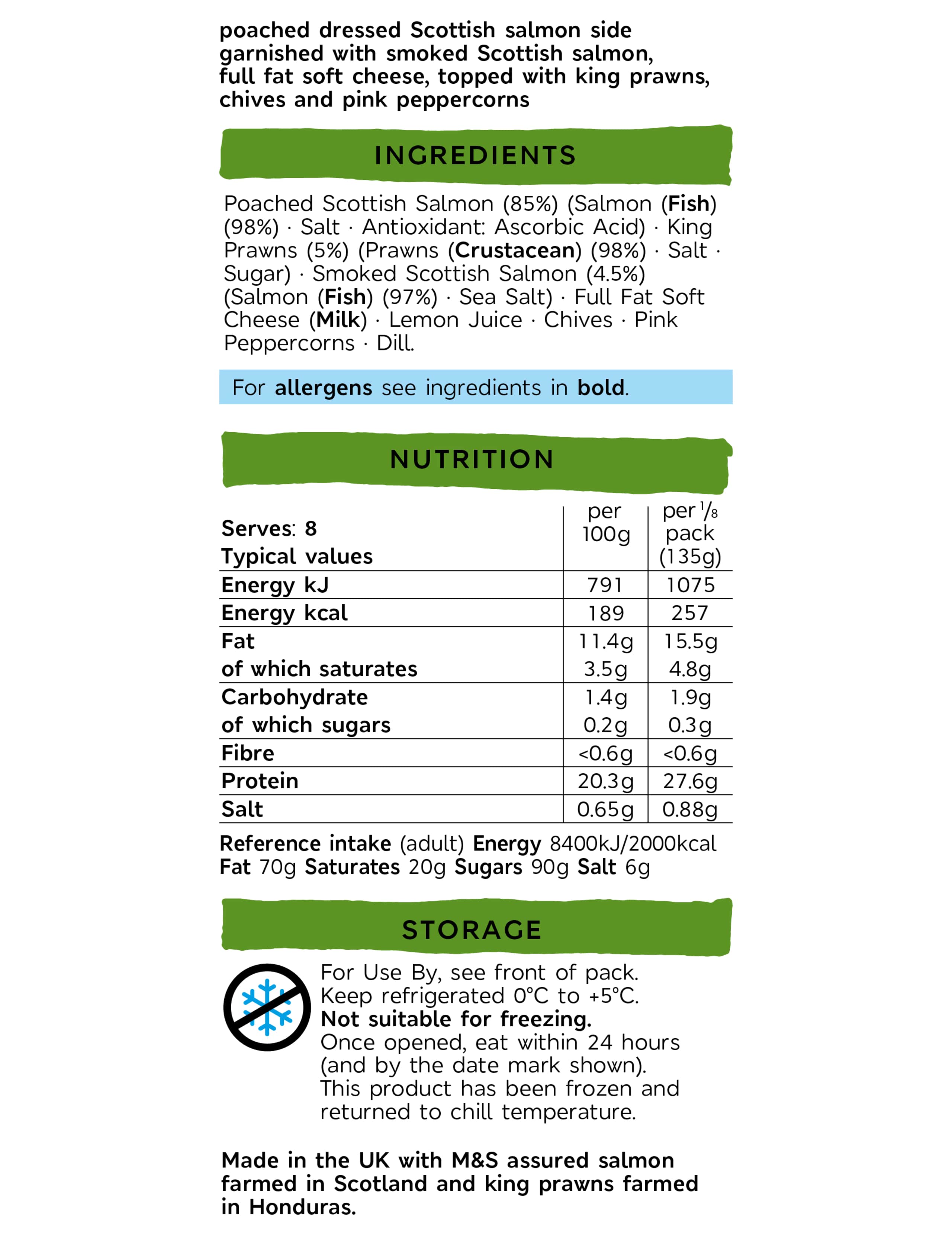 Poached Dressed Scottish Salmon (Serves 6-8) - (Last Collection Date 30th September 2020) 4 of 4