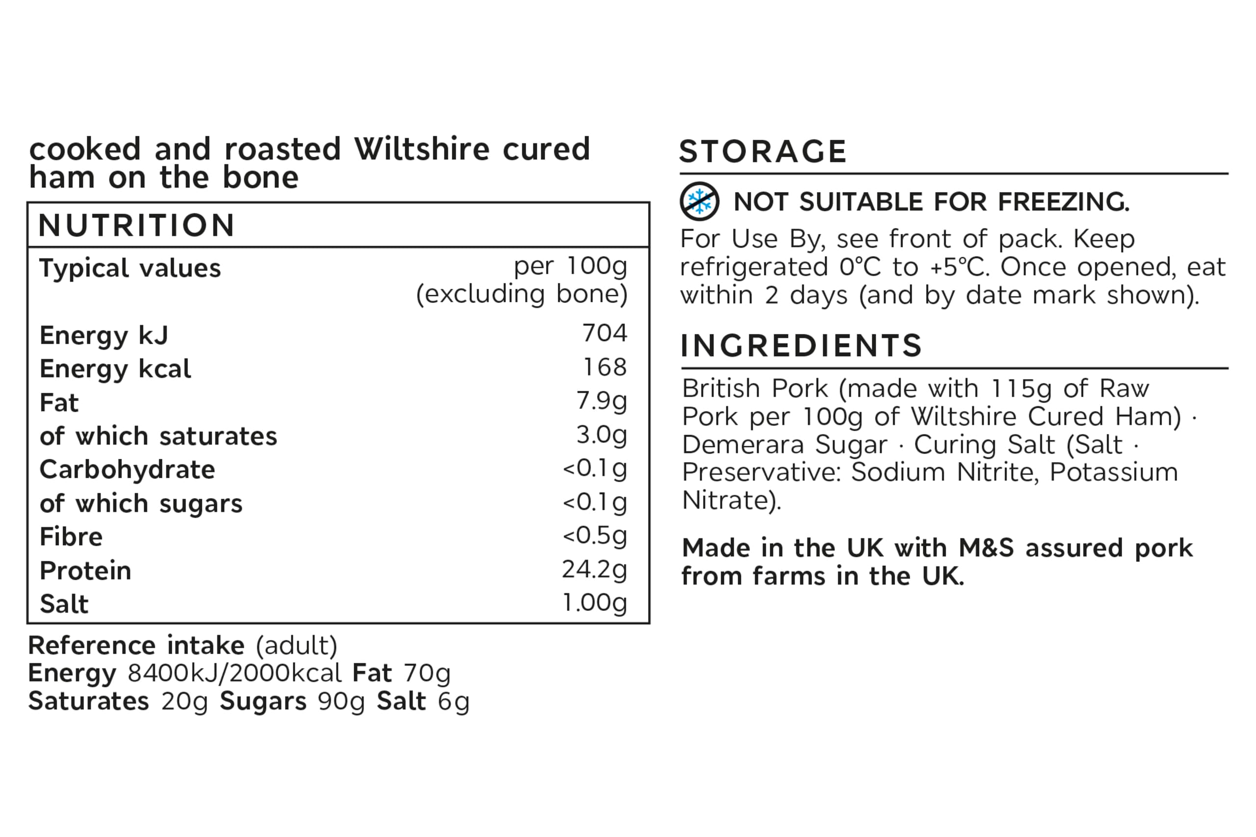 Collection Whole Roast Wiltshire Ham on the Bone (Minimum 40 Slices) 2 of 2