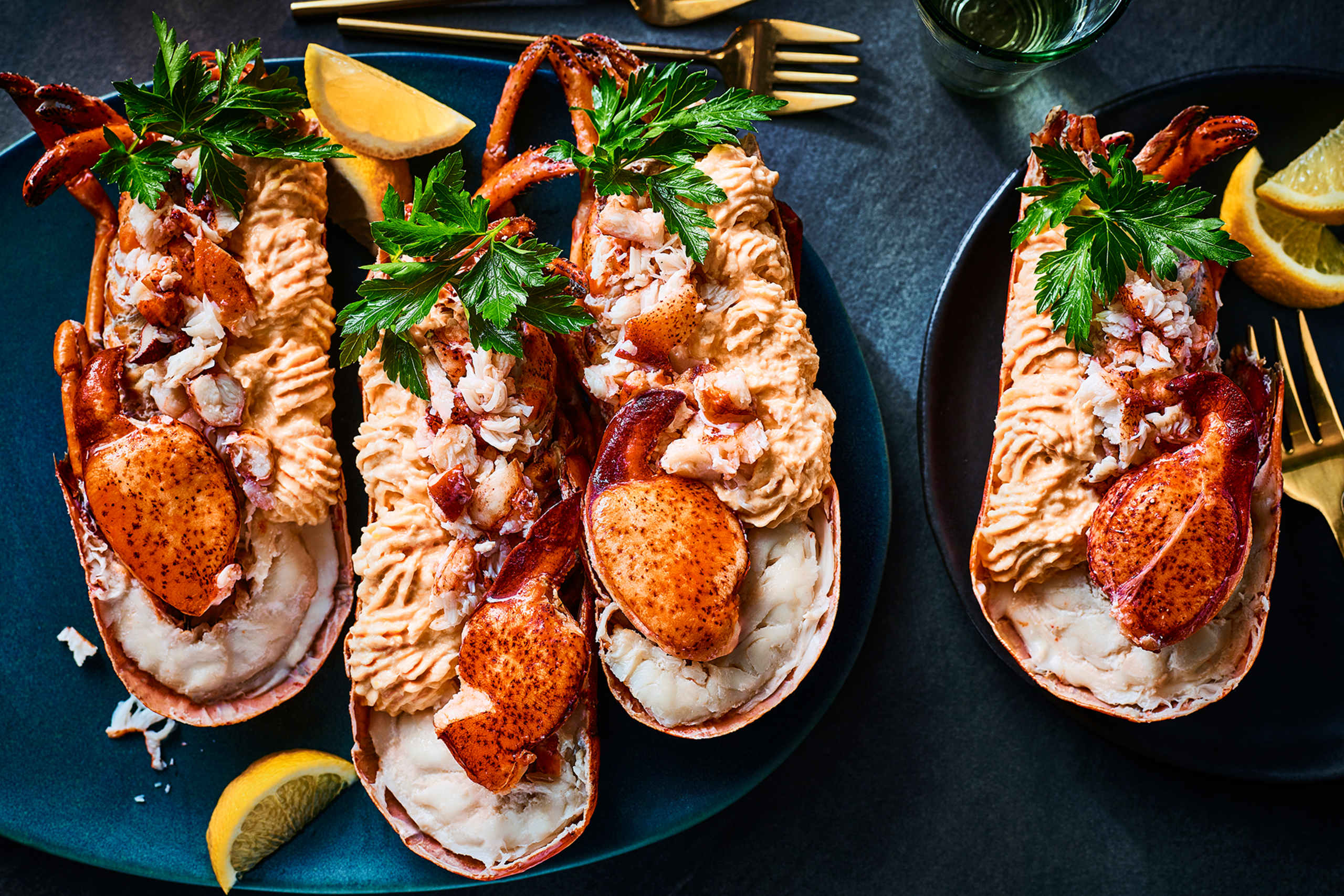 Collection Atlantic 4 Dressed Lobster Halves (Serves 4) 1 of 2