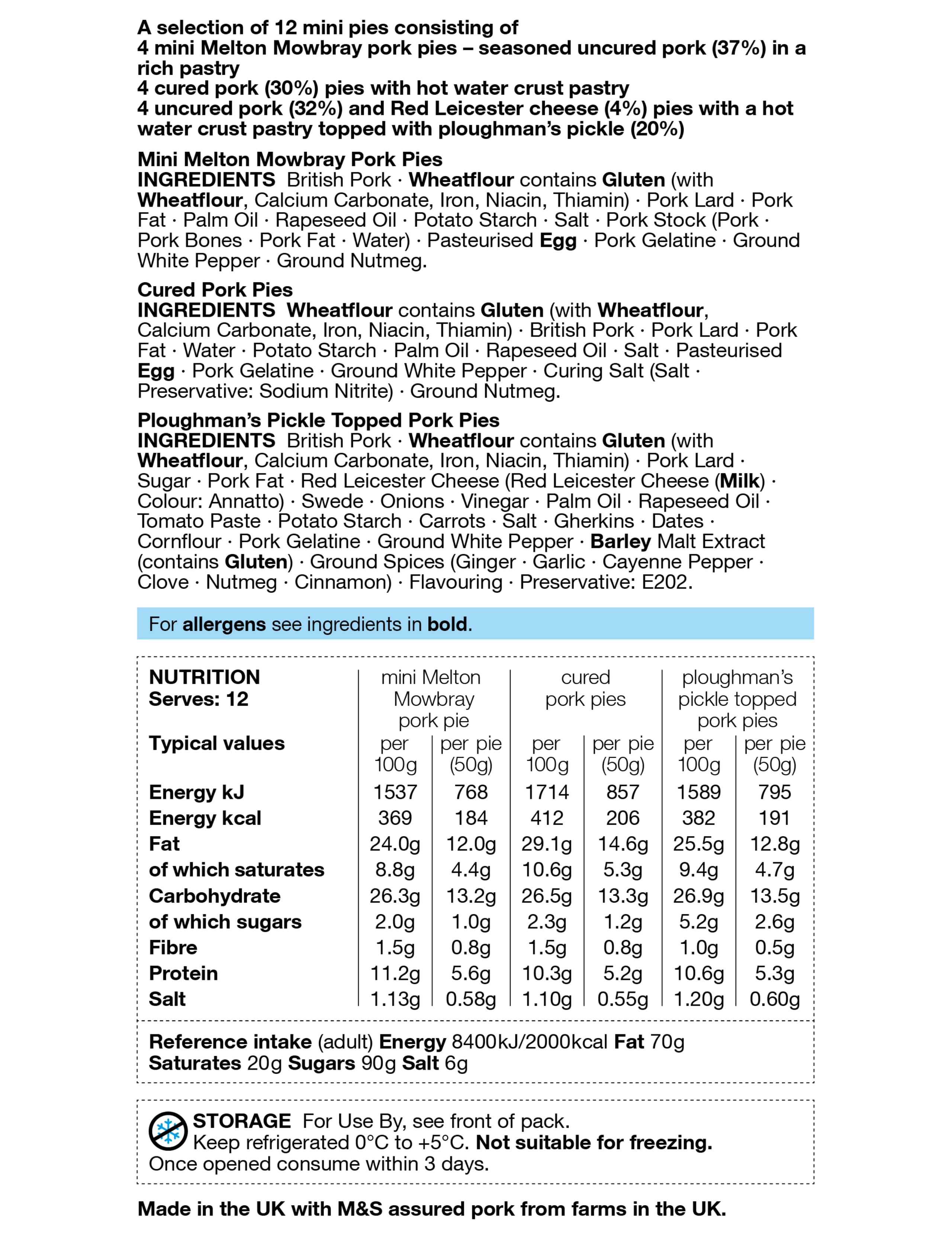 Mini Pork Pie Selection (12 Pieces) - (Last Collection Date 30th September 2020) 4 of 4