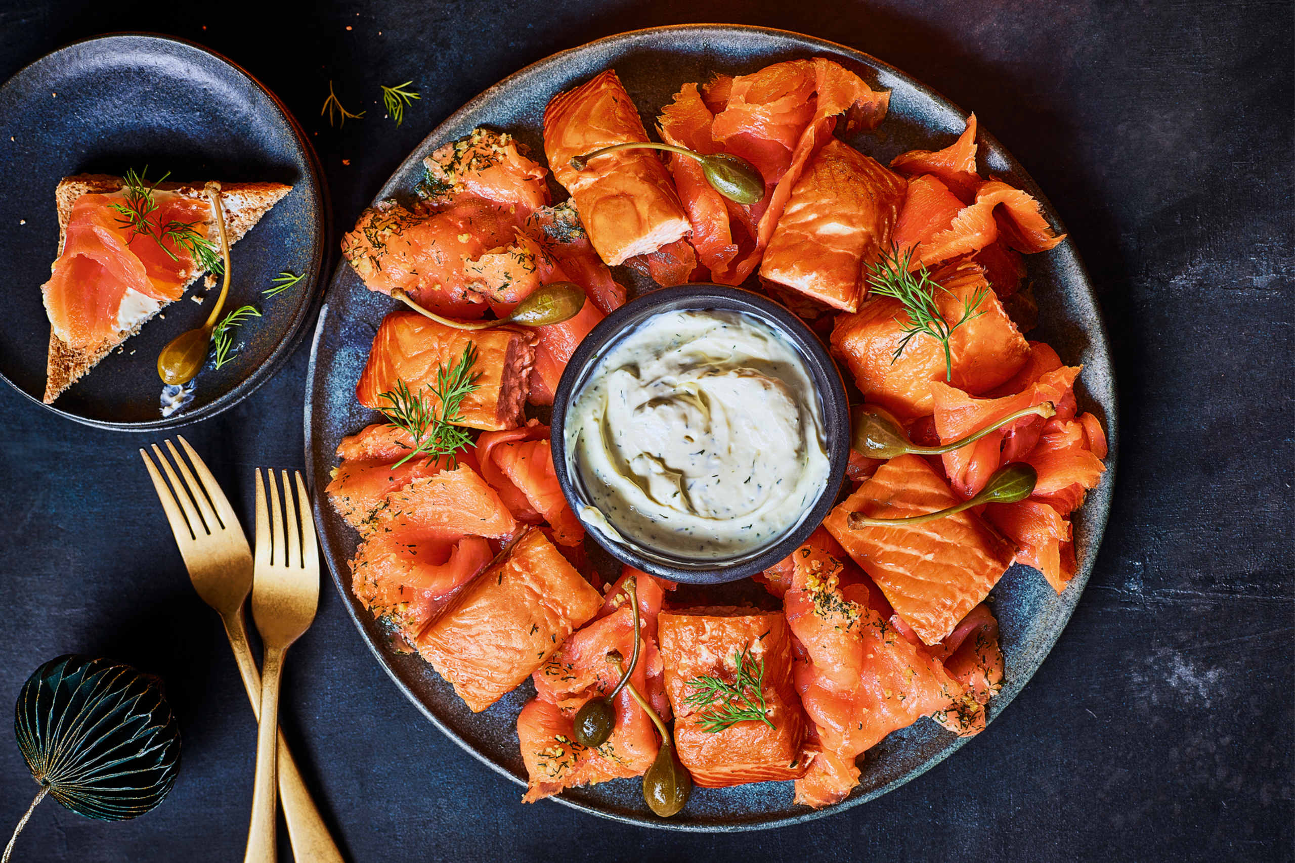 Ultimate Smoked Salmon Platter (Serves 4) 1 of 2