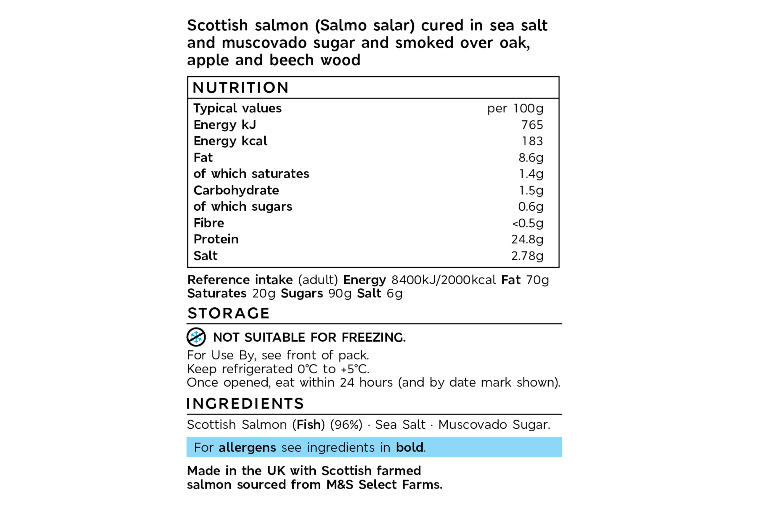 Collection Caledonian Gold™ Scottish Whole Side of Smoked Salmon (Serves 12) 2 of 2