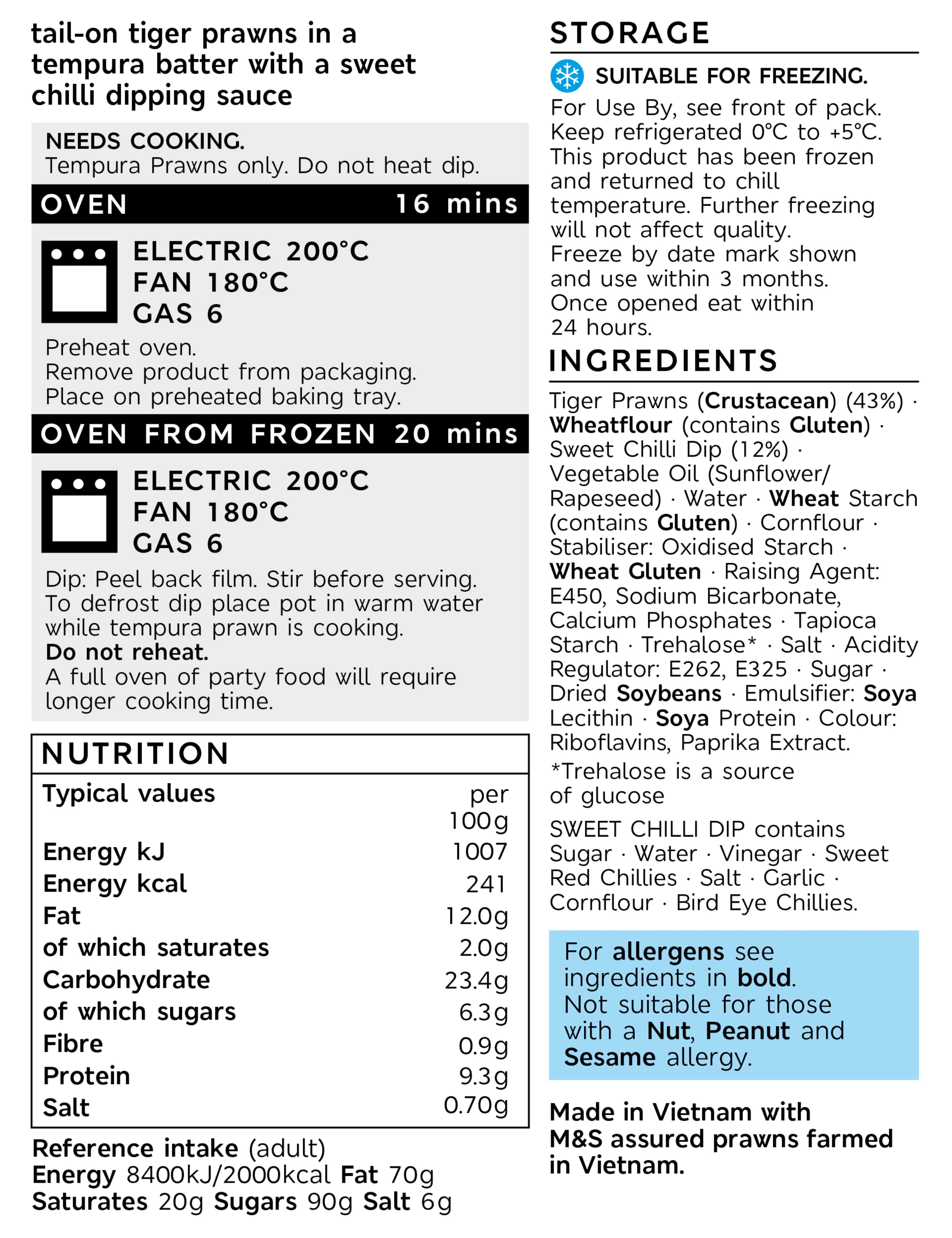 Collection 16 Tempura Prawns (16 Prawns) 2 of 2