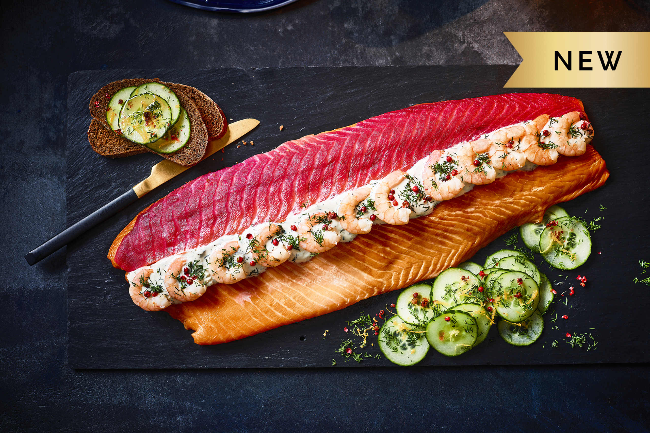 Collection Dressed Smoked Scottish Salmon Side (Serves 8) 1 of 2