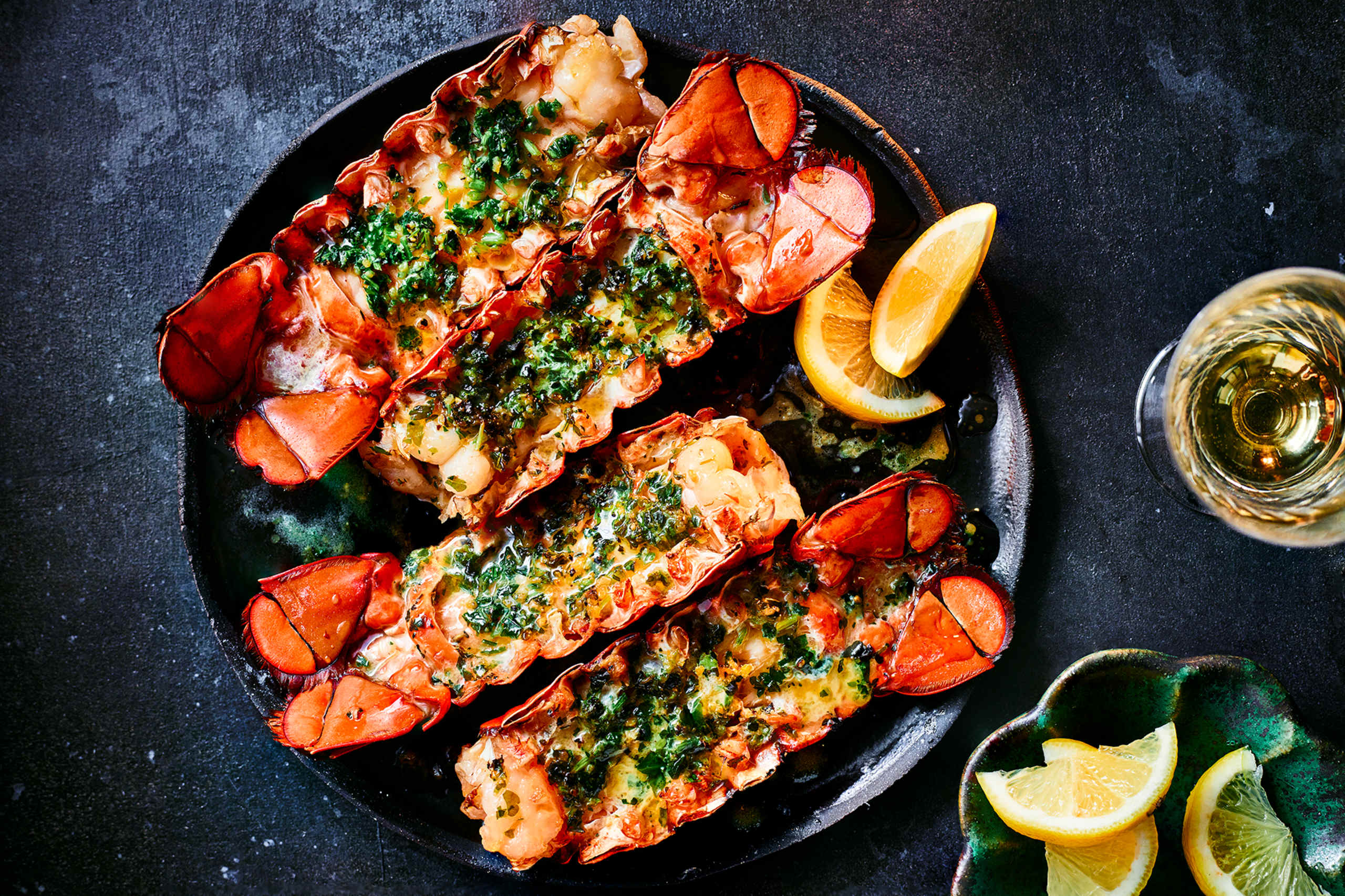Collection 4 Atlantic Lobster Tails with Langoustine & Garlic Butter (Serves 4) 1 of 2