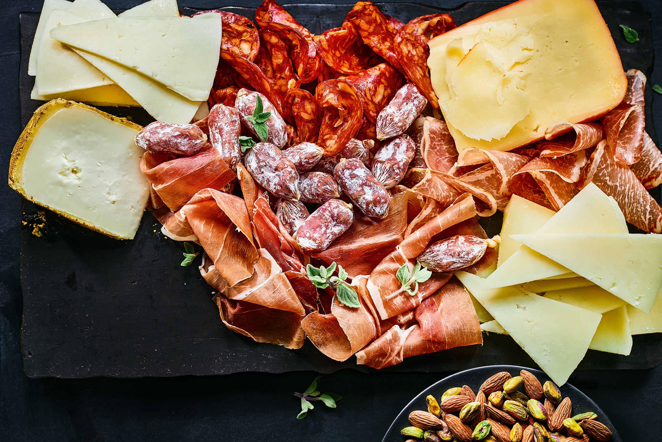 Collection Spanish Charcuterie, Cheese & Nuts Platter 1 of 2
