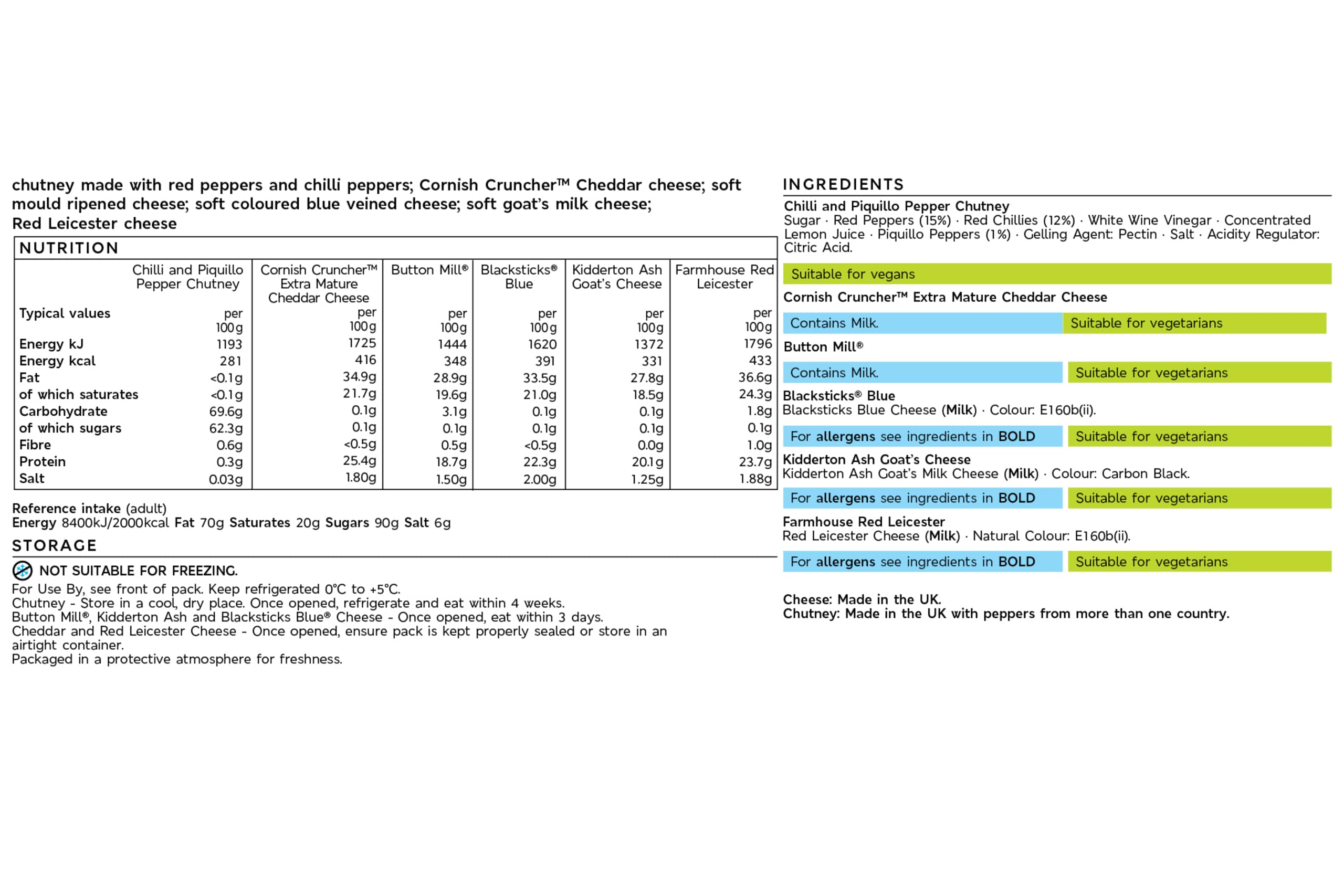 British Cheeseboard Selection (Serves 6-8) 2 of 2