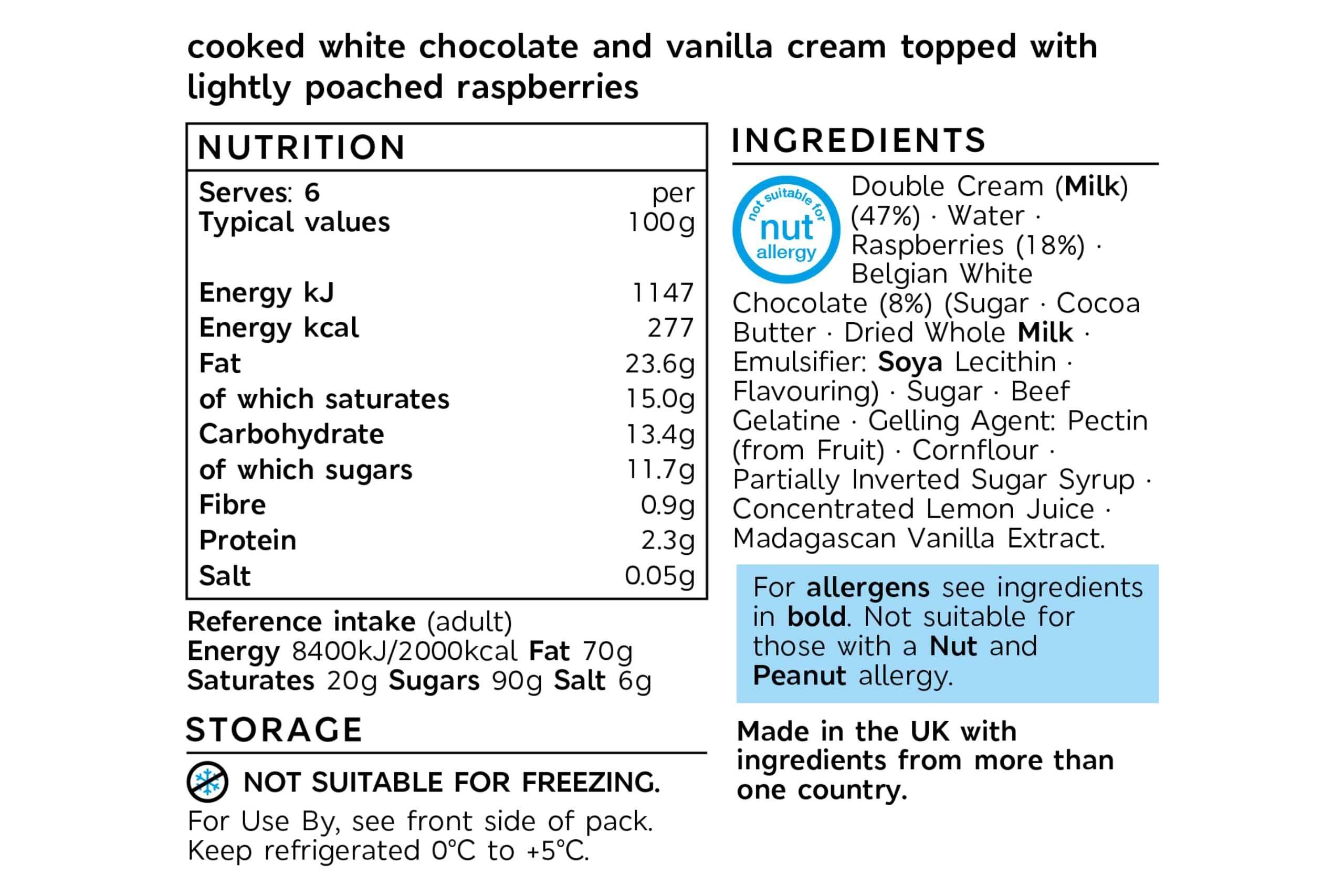 Collection Raspberry, White Chocolate & Vanilla Panna Cotta 3 of 3
