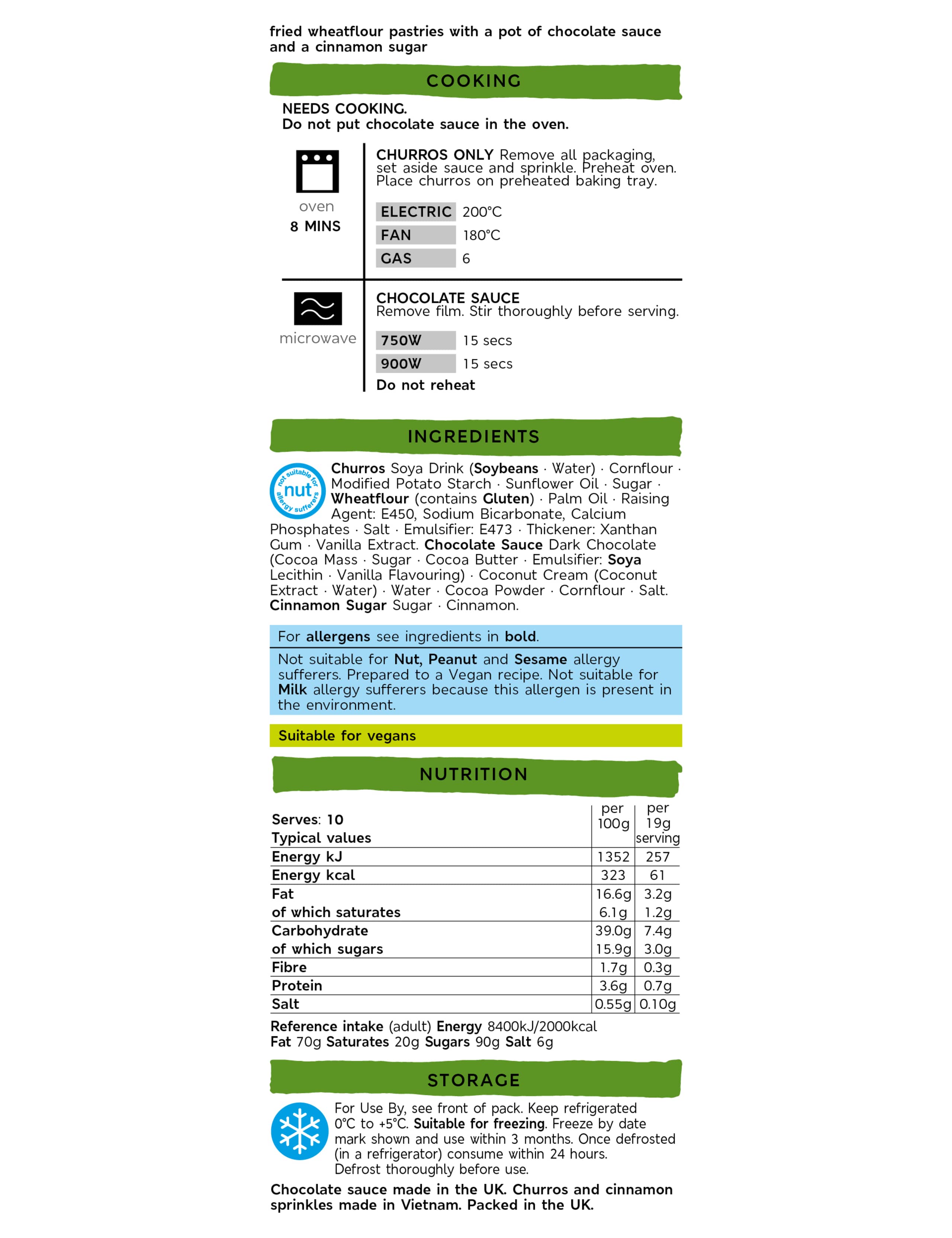 Plant Kitchen Churros (20 Pieces) - (Last Collection Date 30th September 2020) 2 of 2