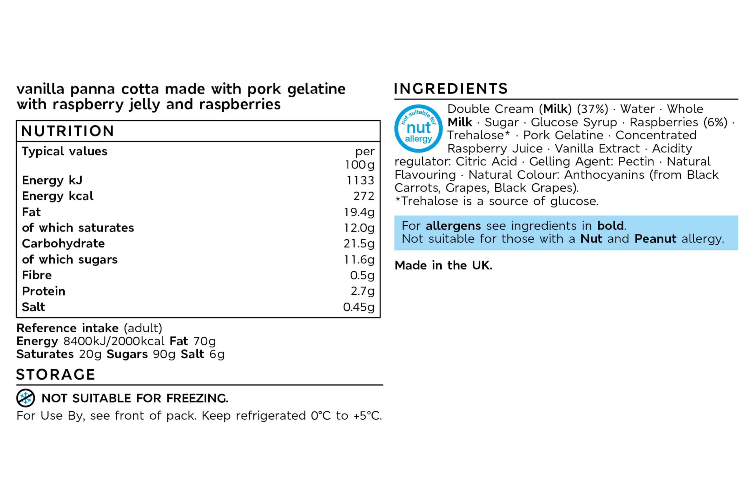 Collection Vanilla & Raspberry Panna Cotta (Serves 10) 2 of 2