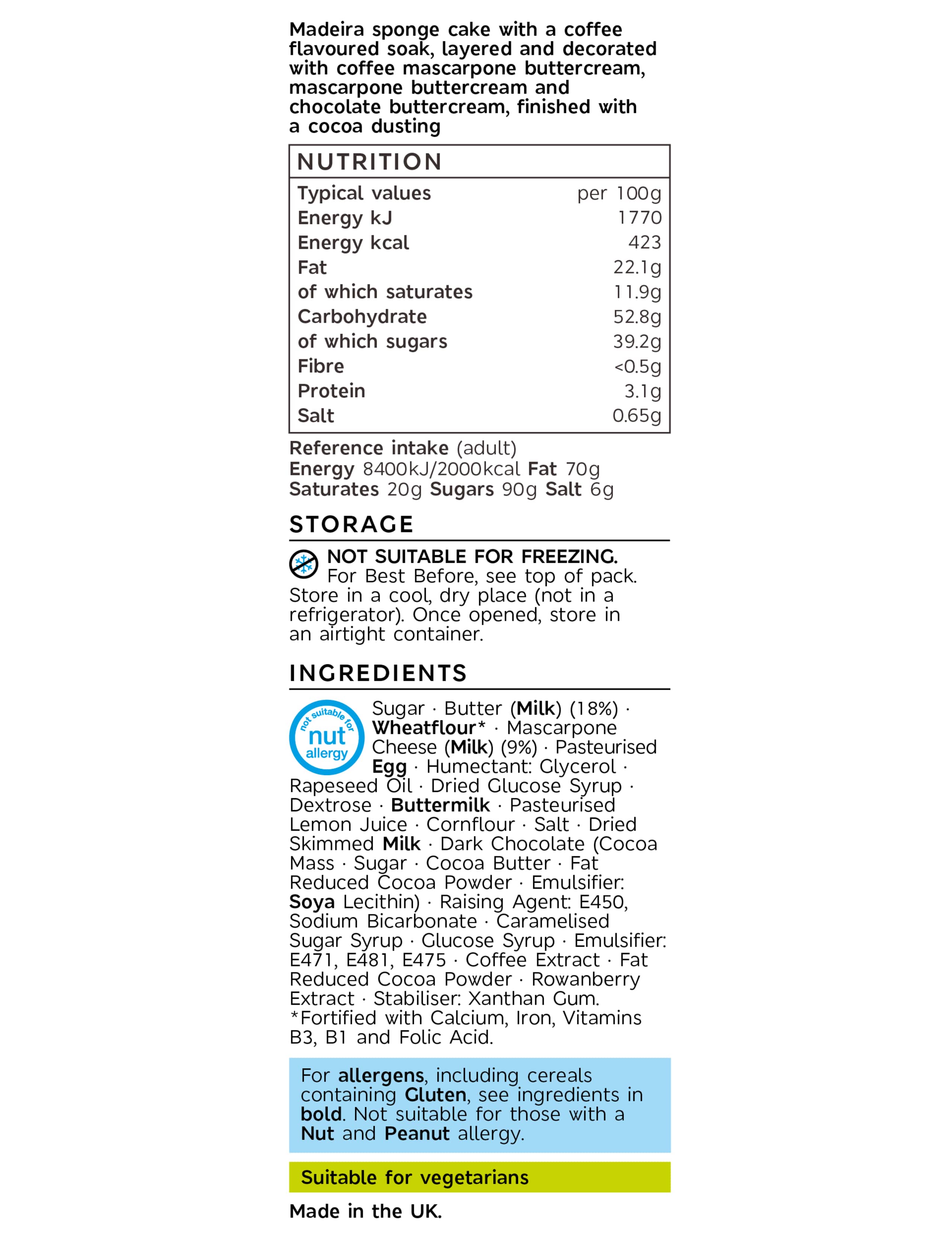 Layered Tiramisu Cake (Serves 28) 5 of 5