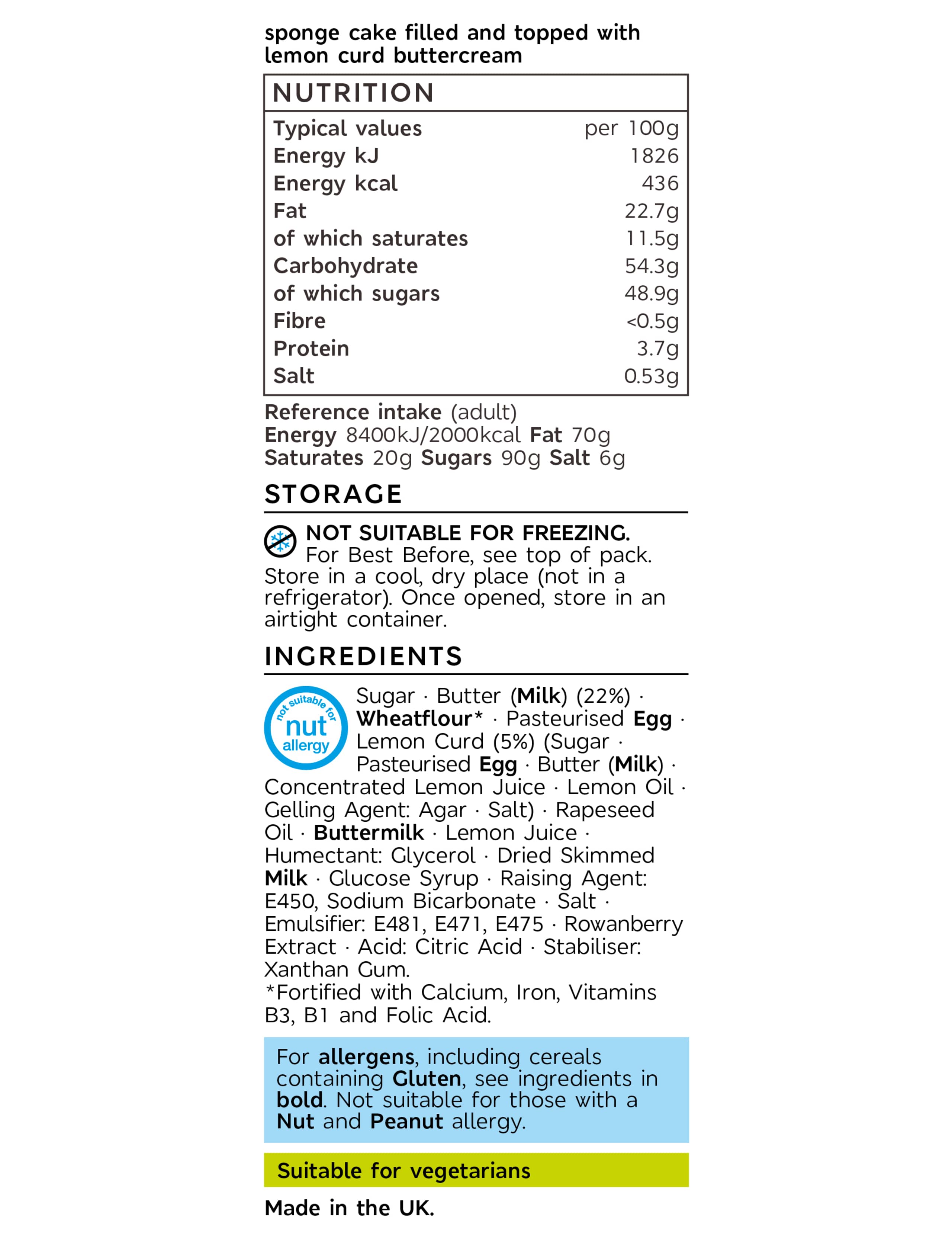 Lemon Two Tier Naked Cake (Serves 36) 7 of 7