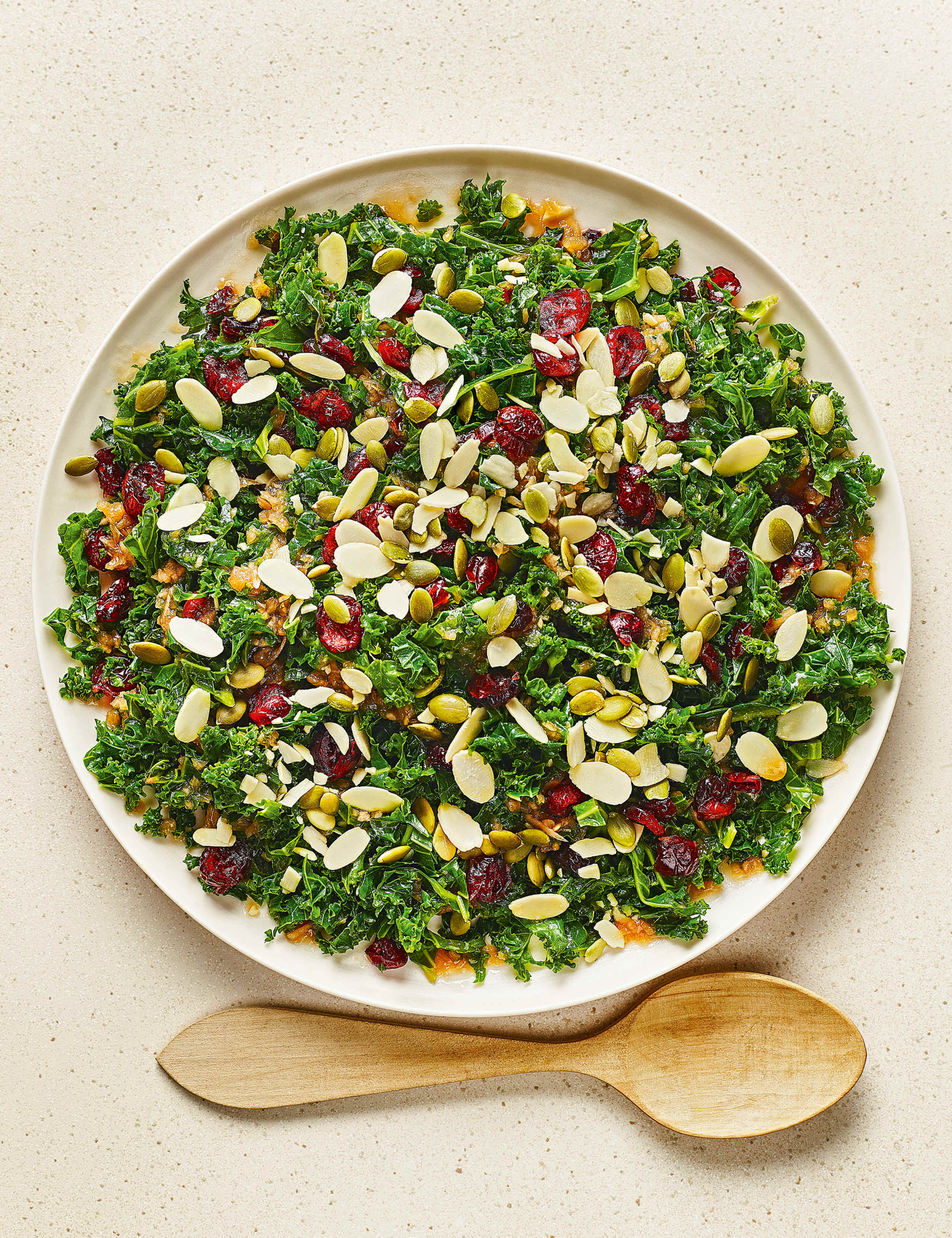From The Deli Shredded Kale & Cranberry Salad with an Orange & Ginger Dressing (Serves 6) 1 of 3