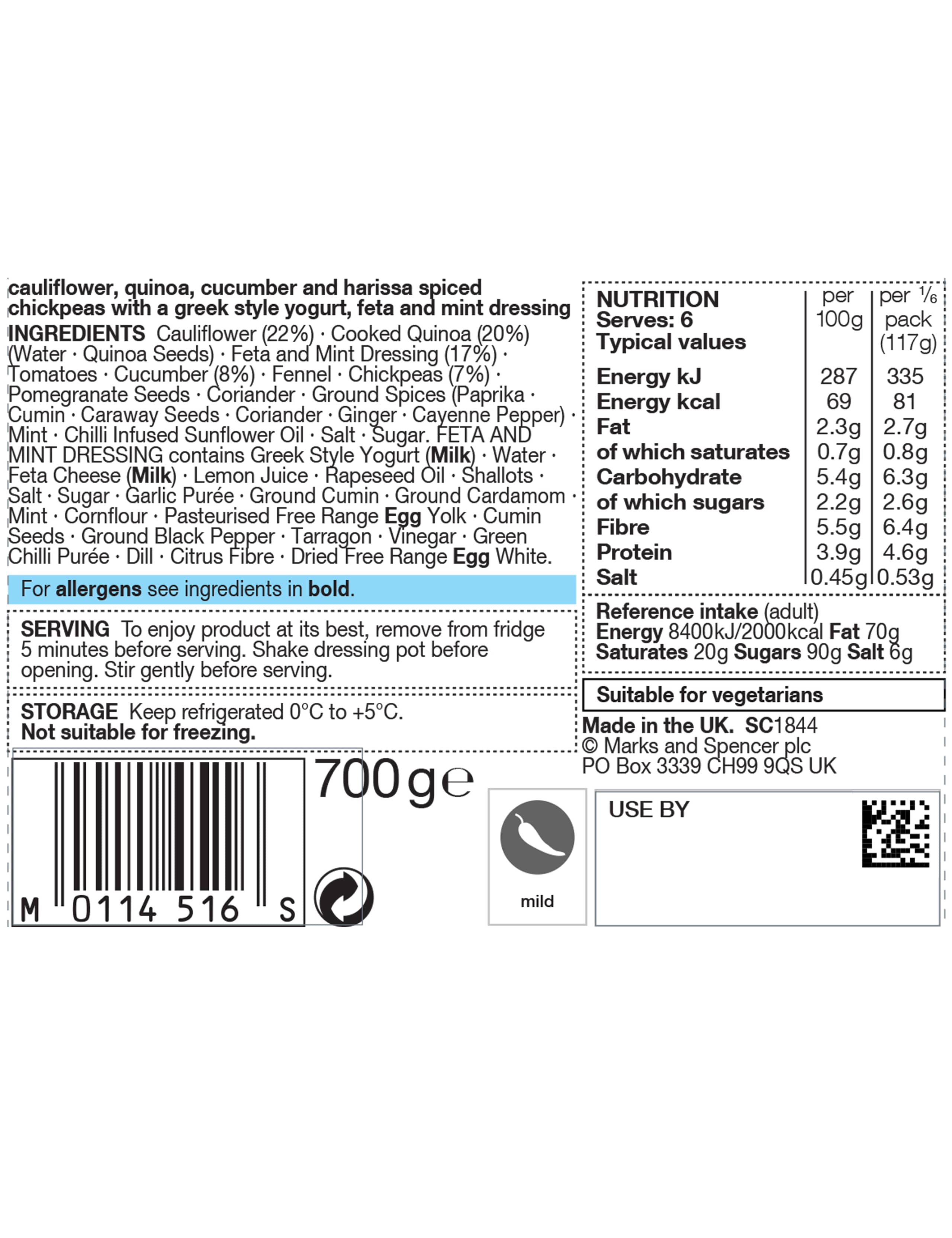 Cauliflower & Harissa Chickpea Salad 2 of 3