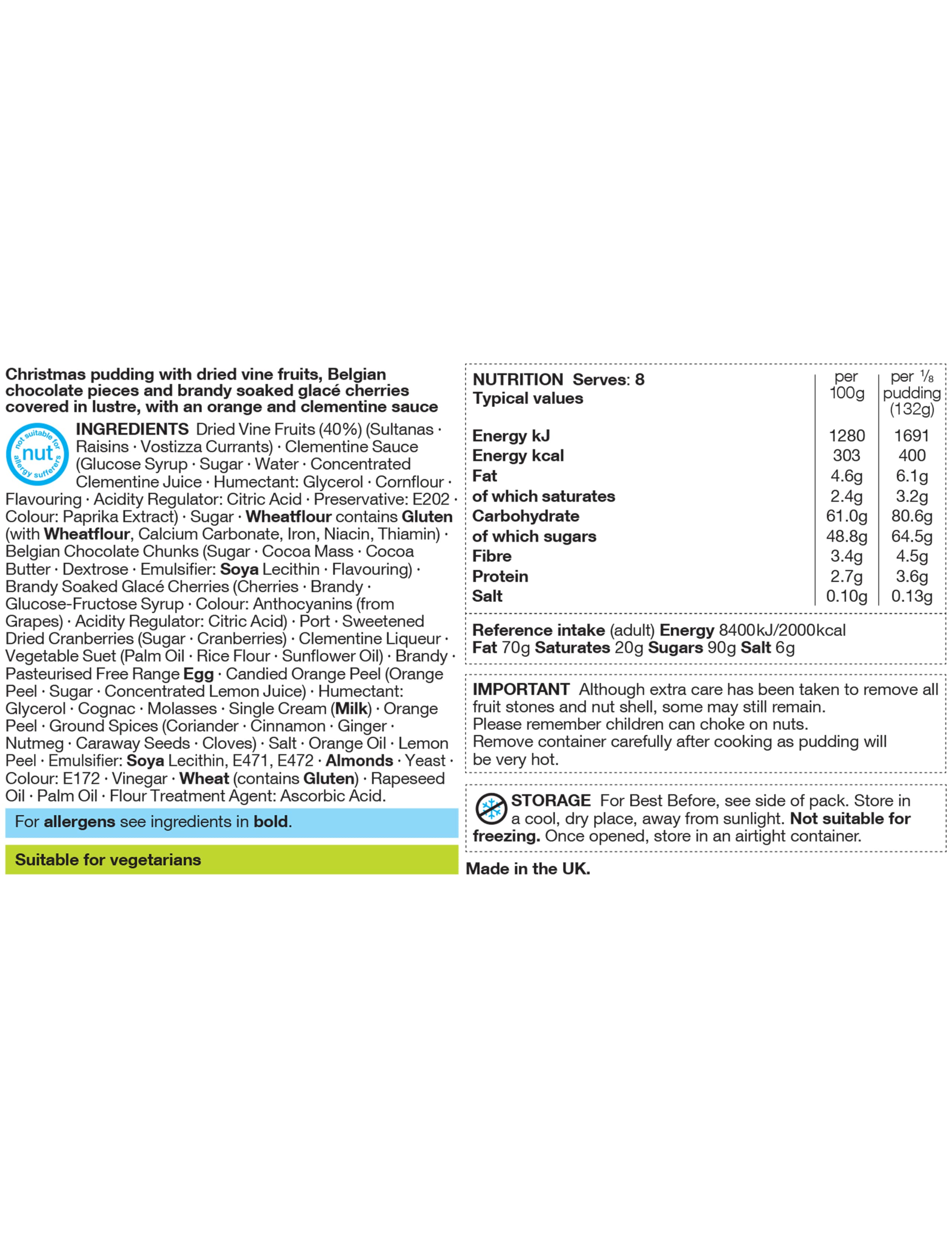 The Collection Belgian Chocolate & Orange Star Christmas Pudding 2 of 2