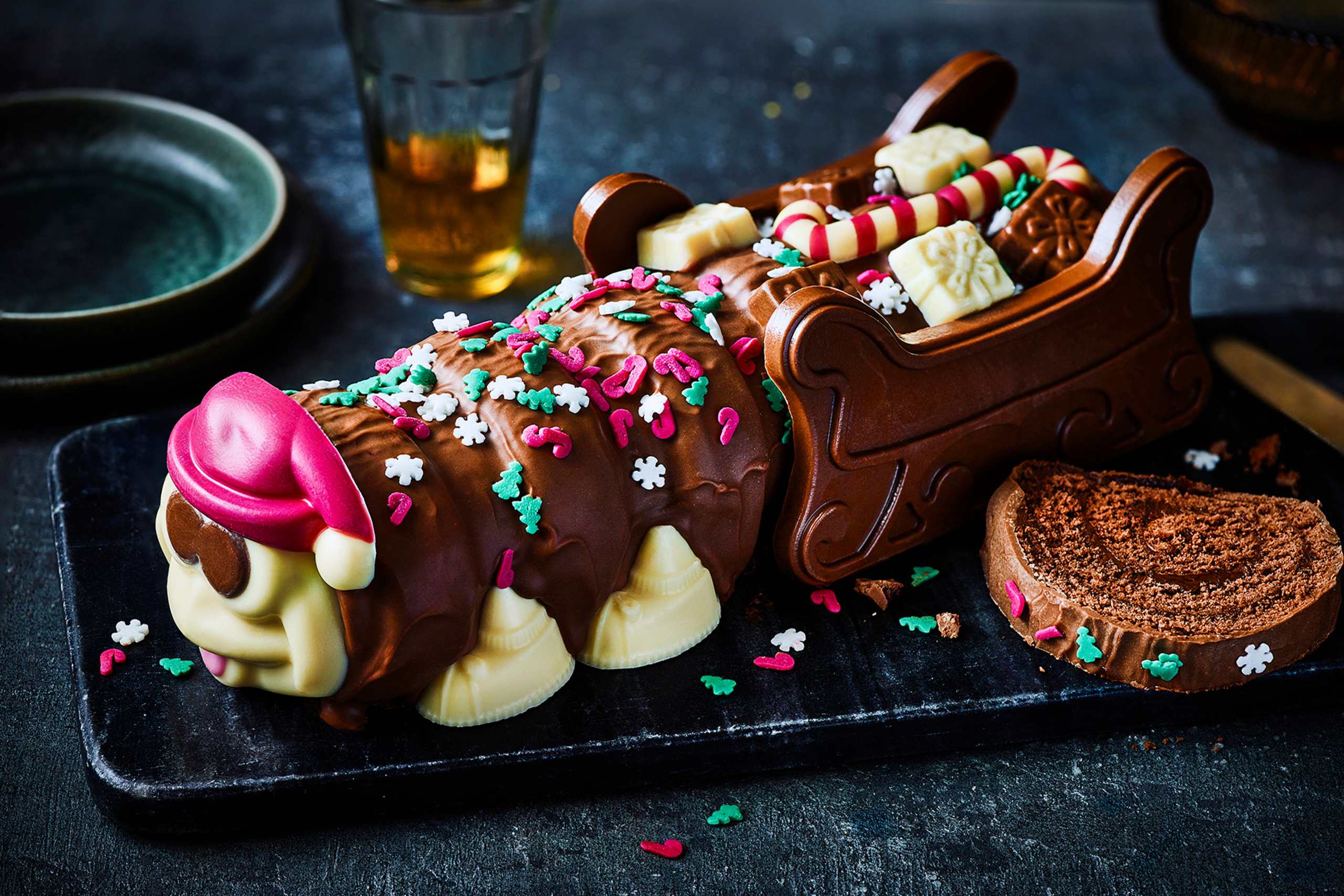 Sleigh Ride Colin the Caterpillar™ (Serves 10) 1 of 2