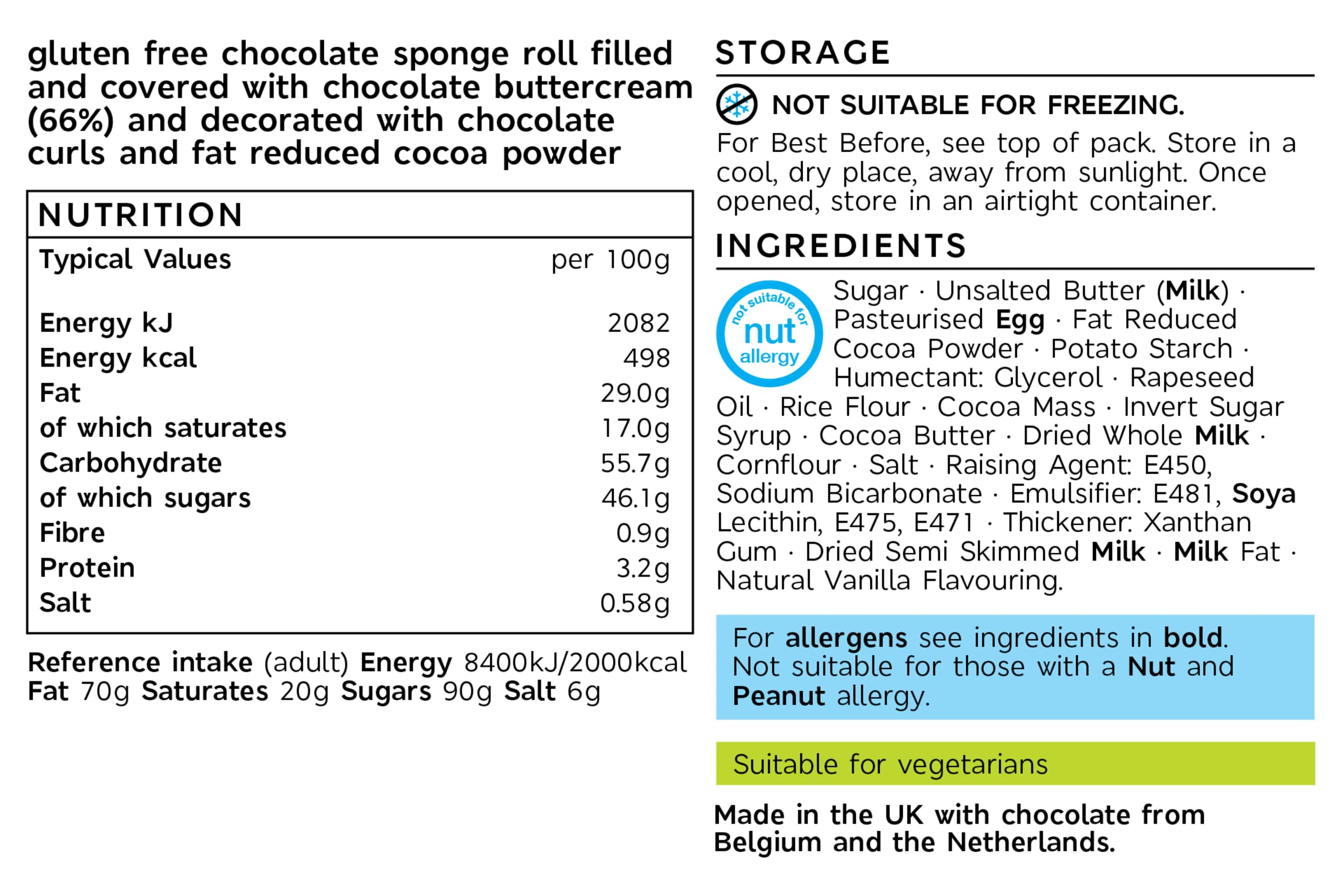 Collection Made Without Wheat Chocolate Yule Log (Serves 8) 2 of 2
