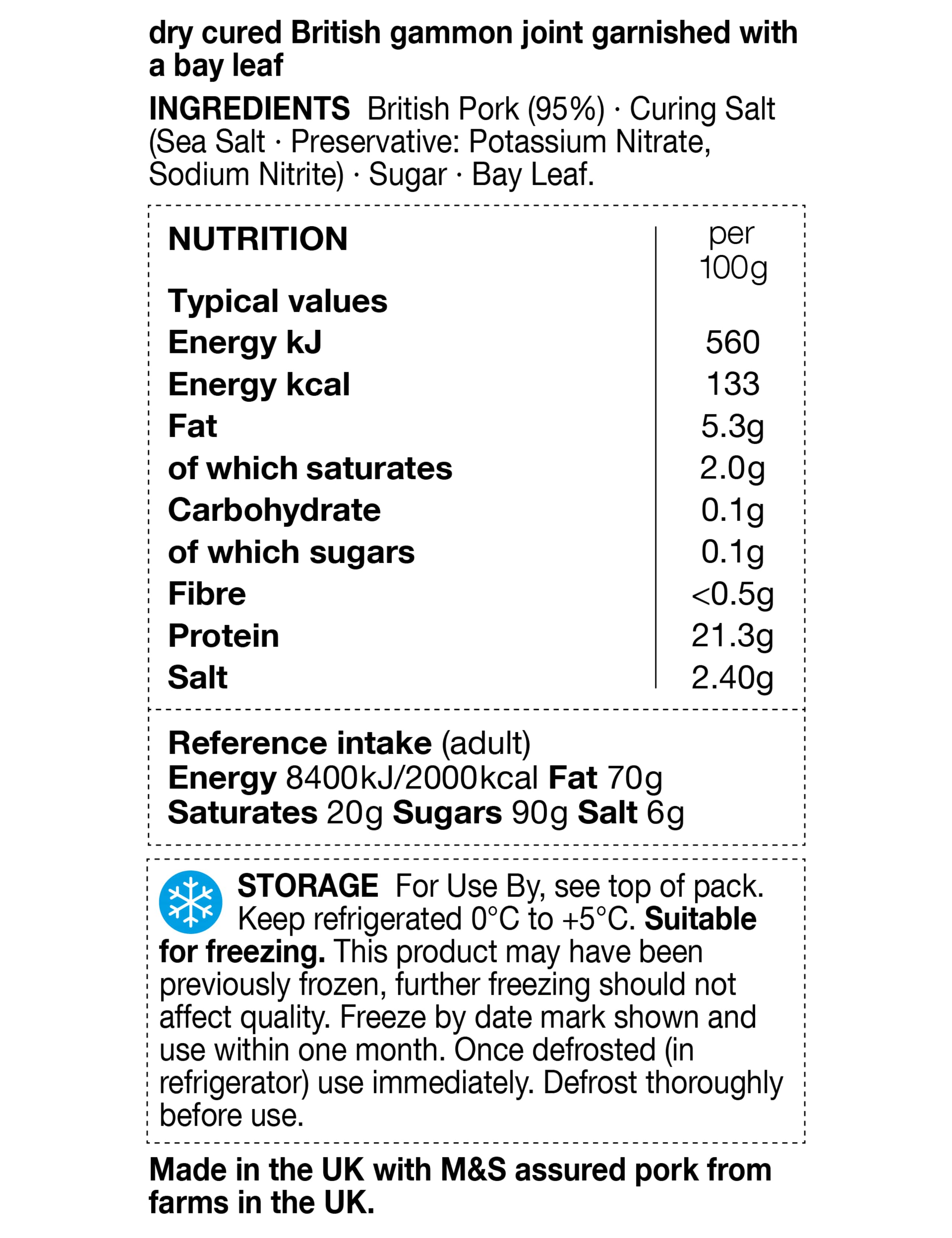 Traditional Dry-Cured Gammon (Serves 6-8) - (Last Collection Date 30th September 2020) 4 of 4