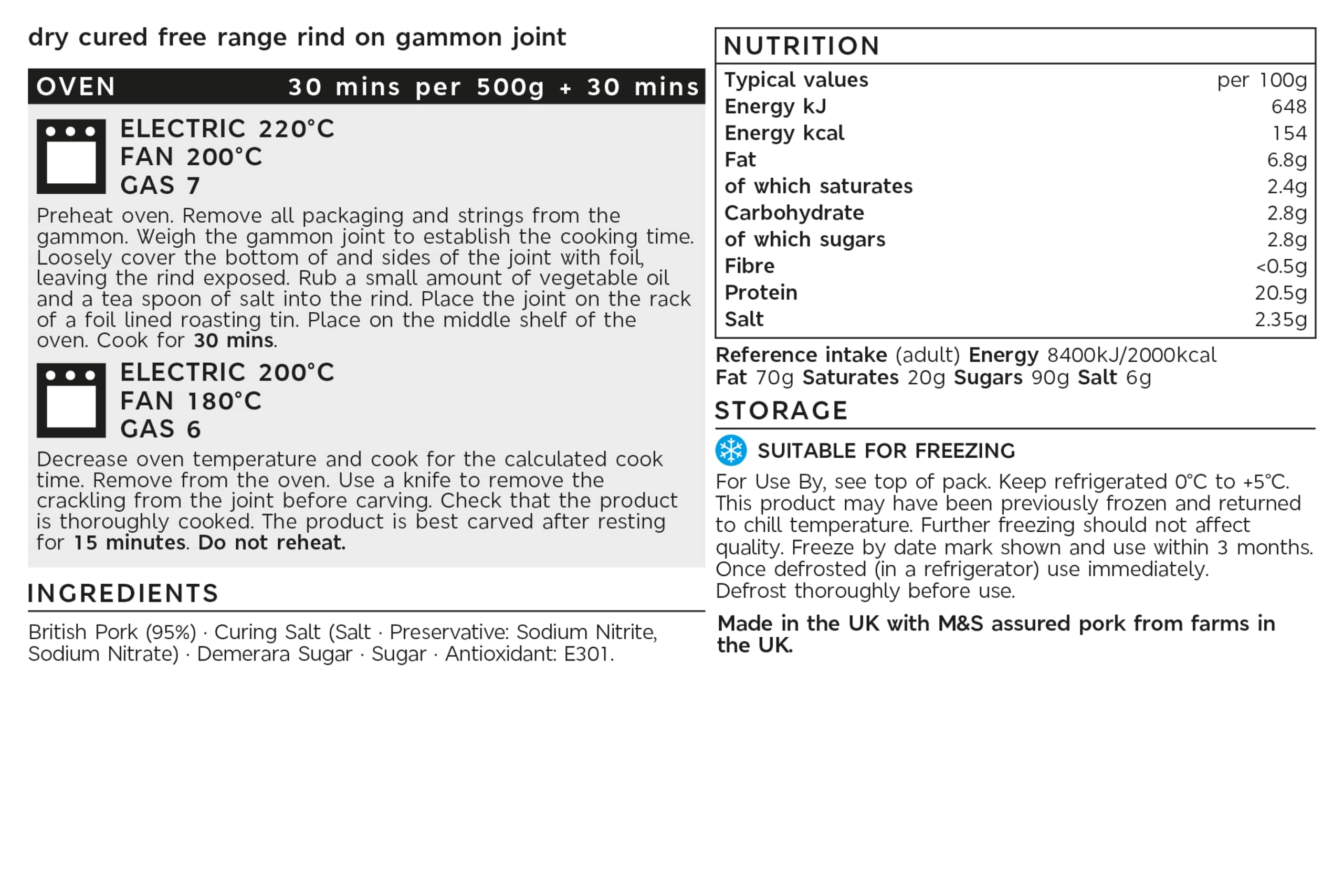 Collection Outdoor Bred Heritage Gold Dry Cured Crackling Gammon 2 of 2