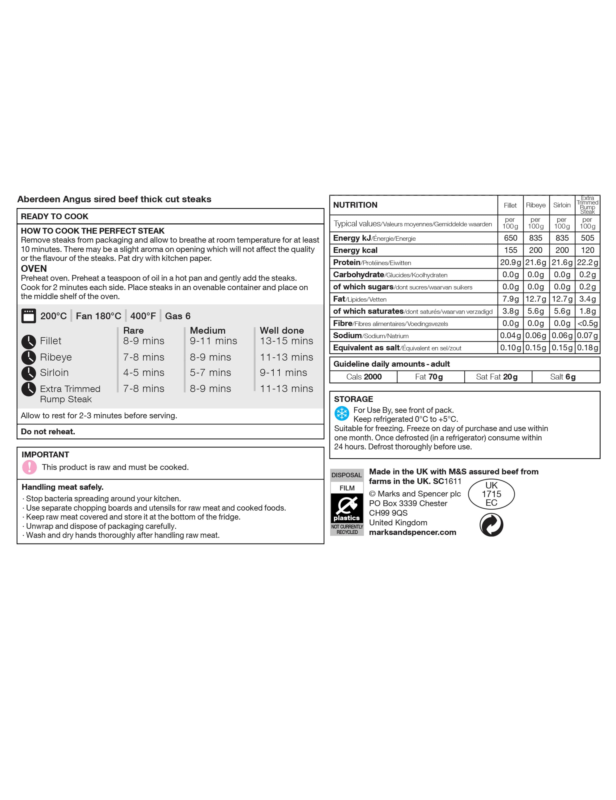 Thick Cut Fillet Steak (4 Pieces) - (Last Collection Date 30th September 2020) 3 of 3