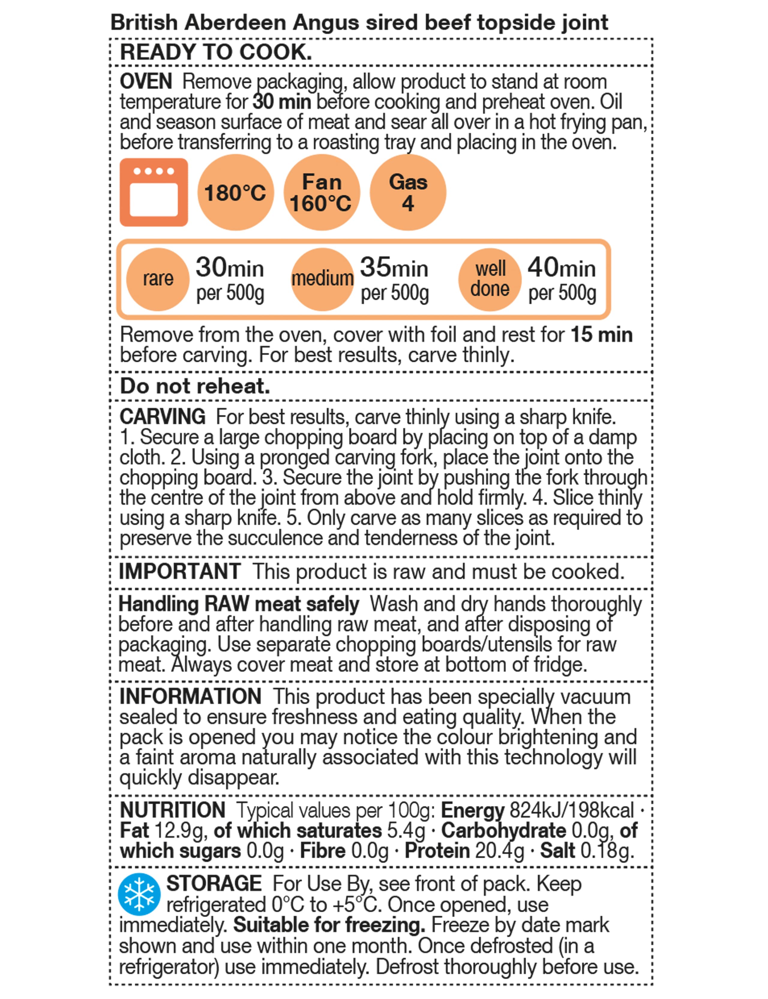 Large Topside Joint of Beef (Serves 8-10) - (Last Collection Date 30th September 2020) 3 of 3