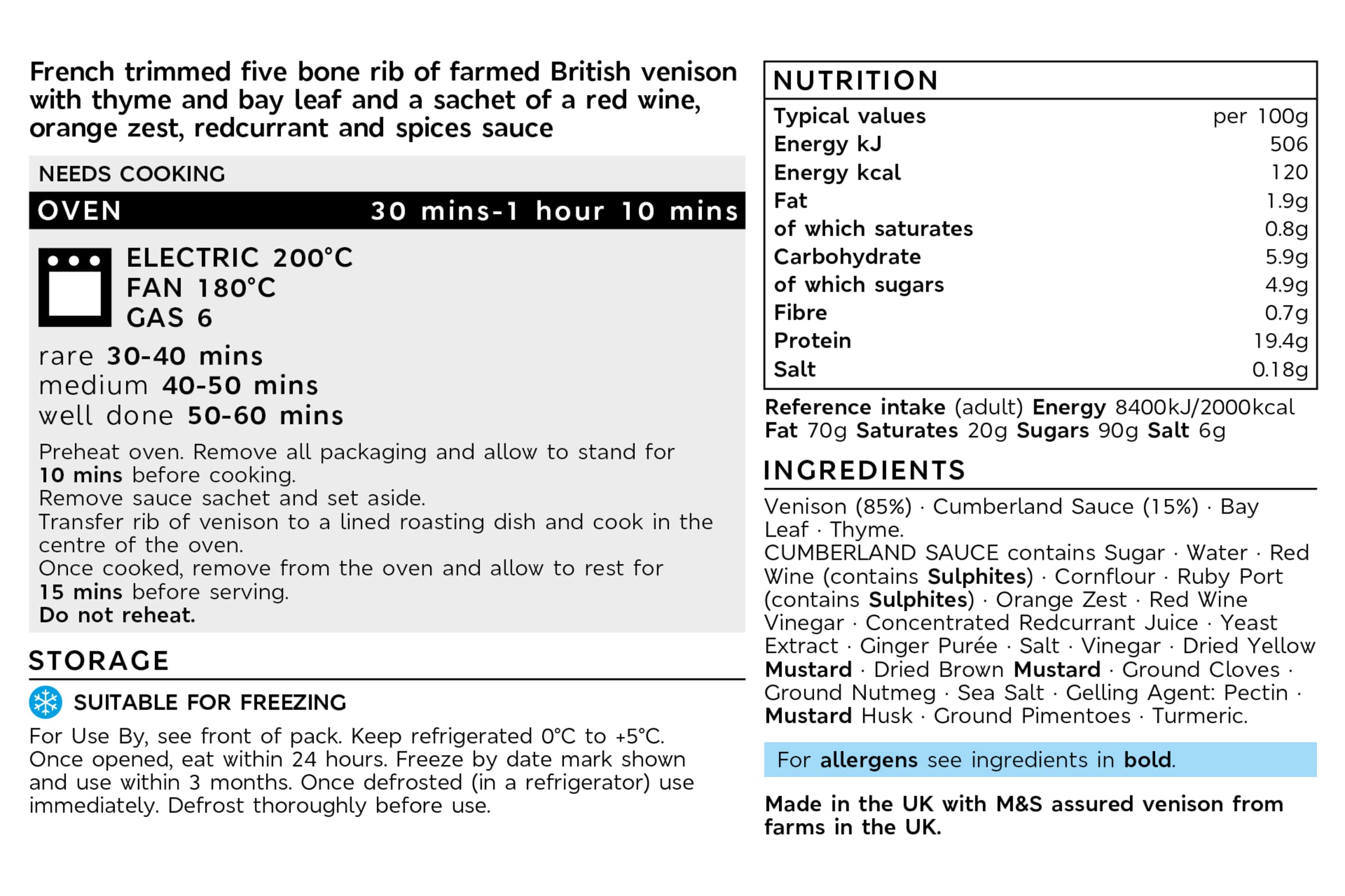 Collection venison five-bone rib joint  2 of 2
