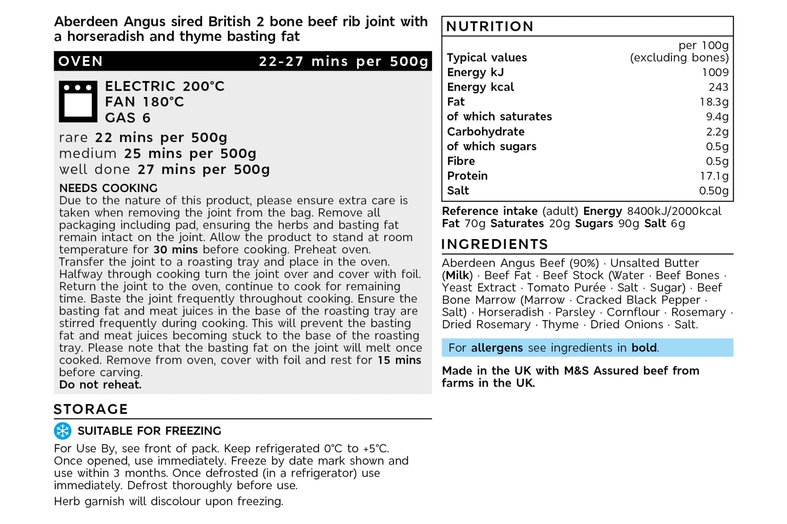 Collection Two-Bone Aberdeen Angus Rib of Beef (Serves 6) 2 of 2