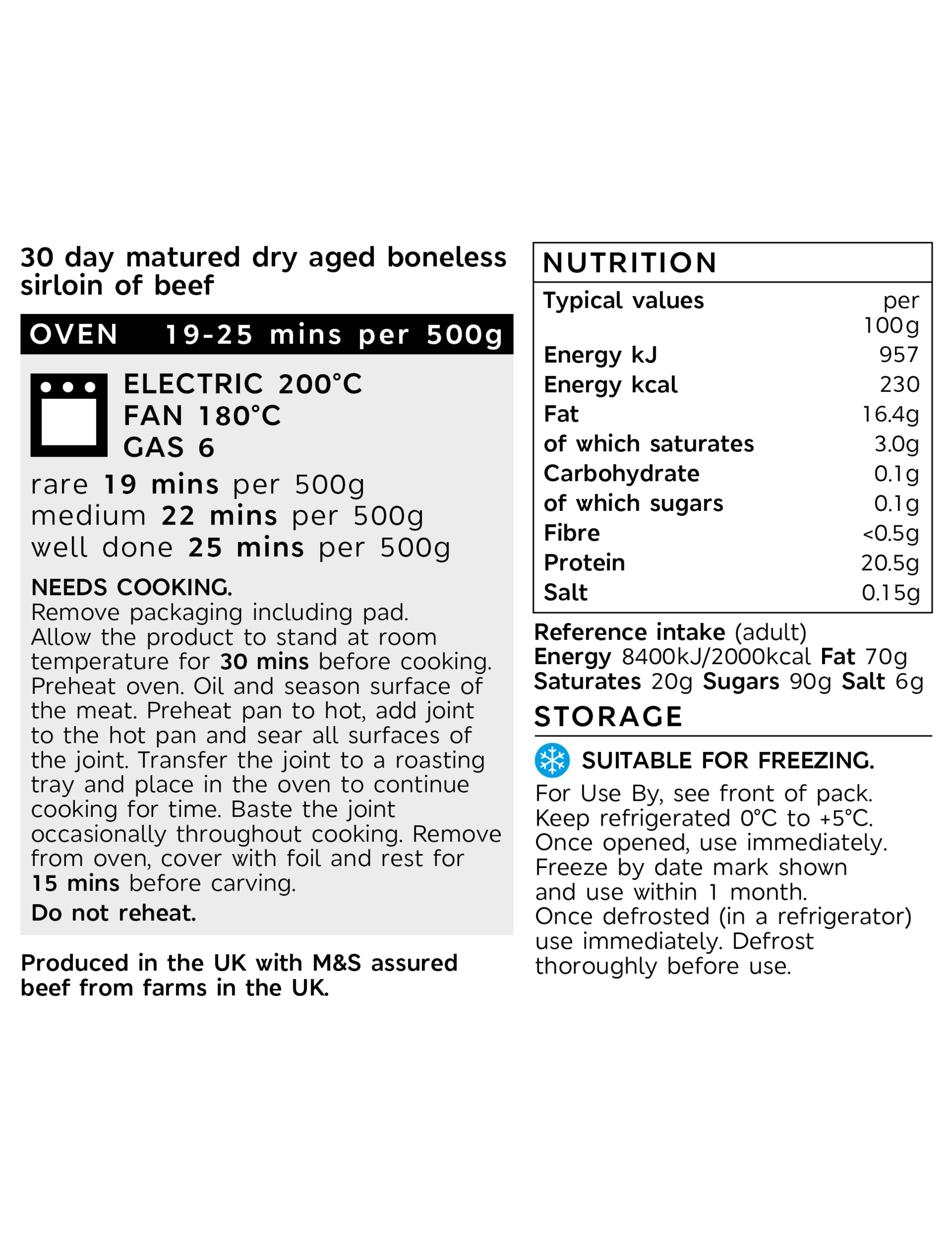 Collection Salt Dry-Aged British Sirloin of Beef Roast (Serves 4-6) 2 of 2