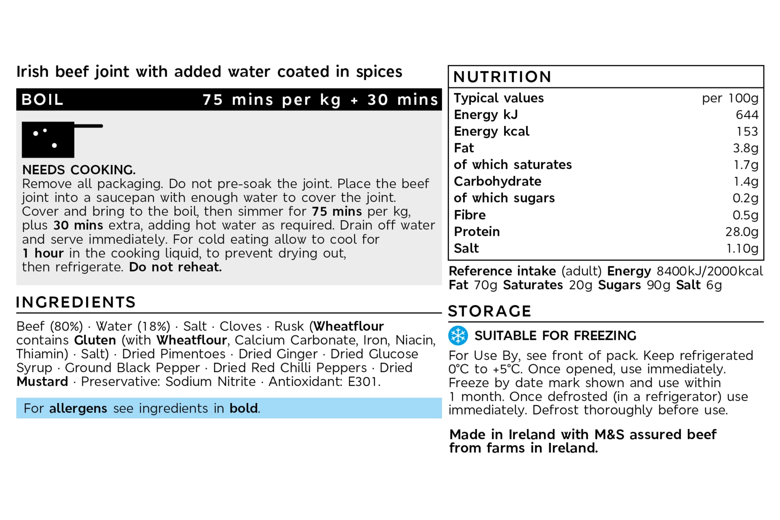 Irish Spiced Sirloin of Beef (Serves 4) 2 of 2