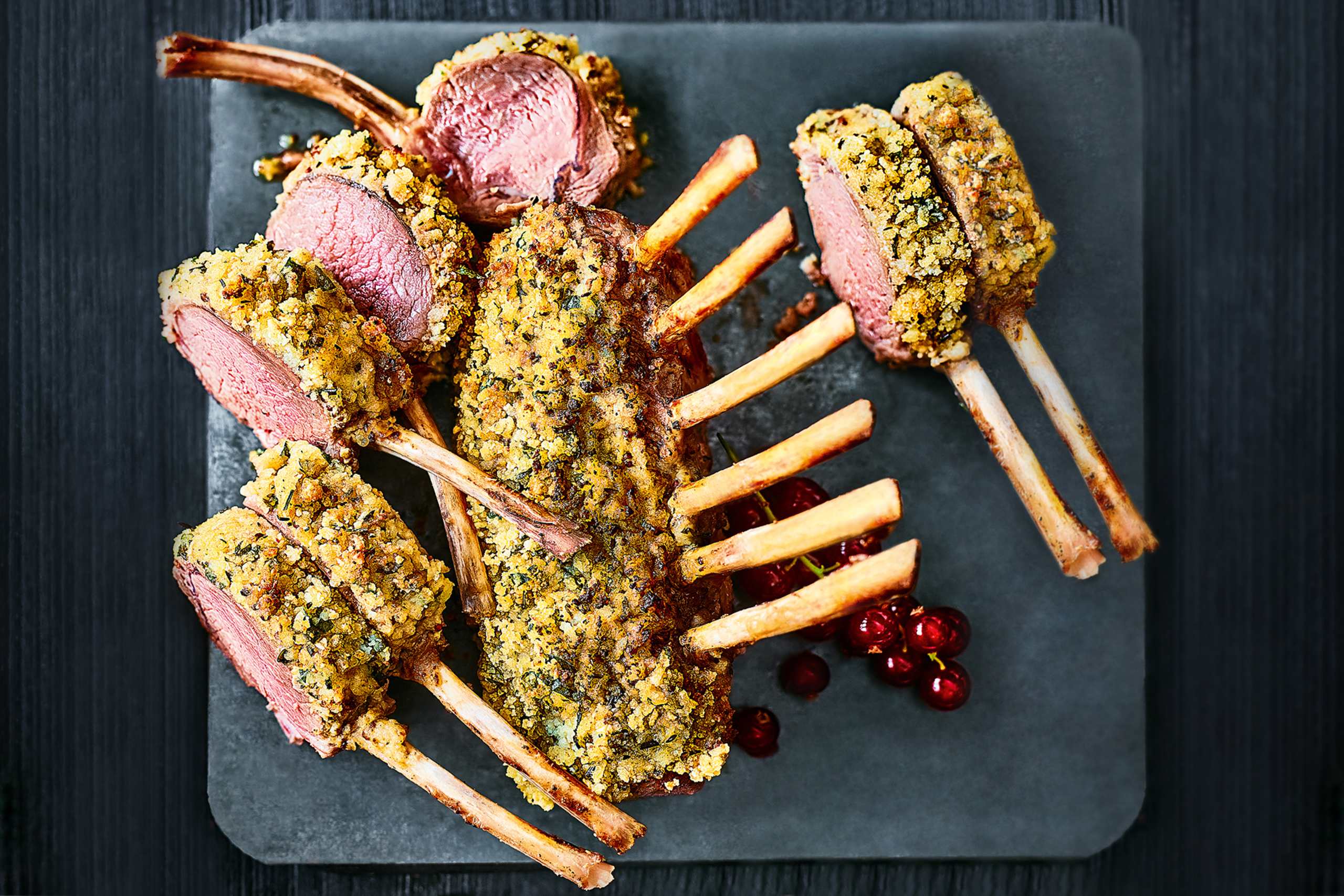 Collection Irish Lamb Guard of Honour with Honey & Mustard Crumb on the Bone (Serves 4) 1 of 2