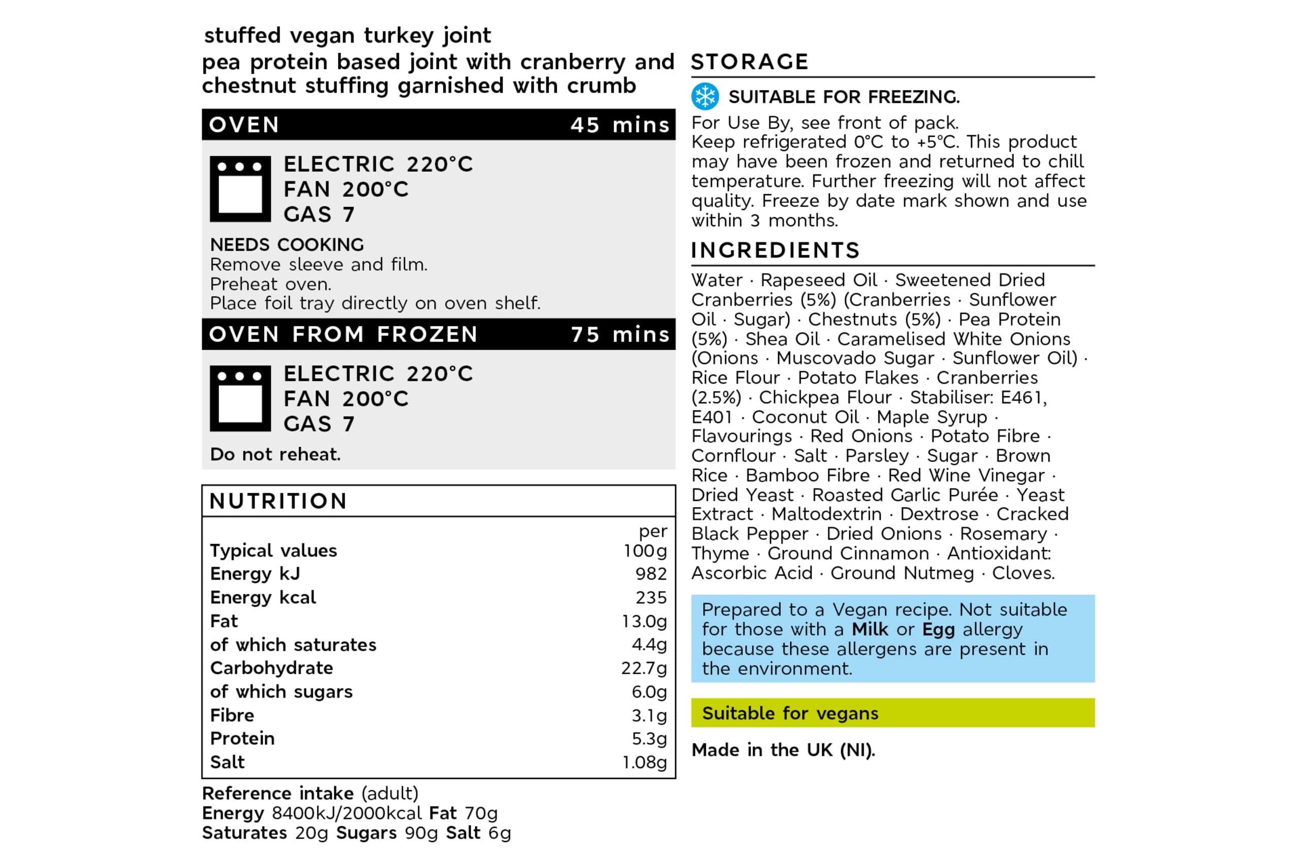 Plant Kitchen No Turkey Joint (Serves 4) 2 of 2