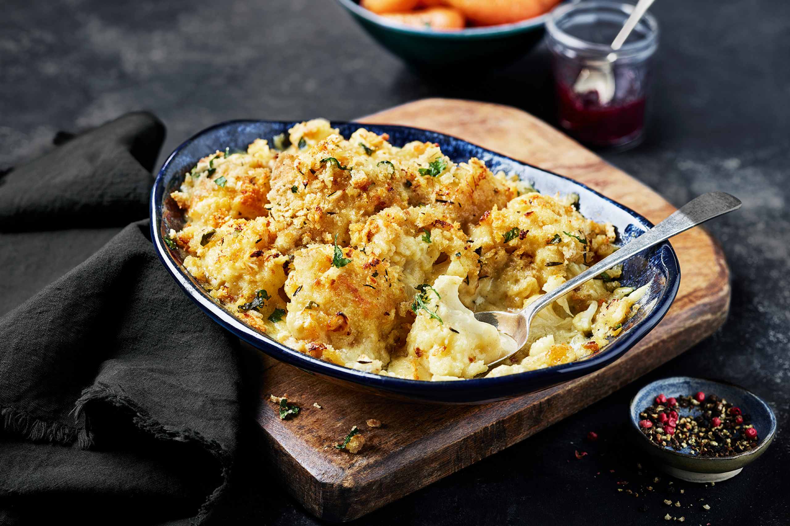 Collection Rich & Cheesy Four Cheese Cauliflower Gratin (Serves 6) 1 of 2