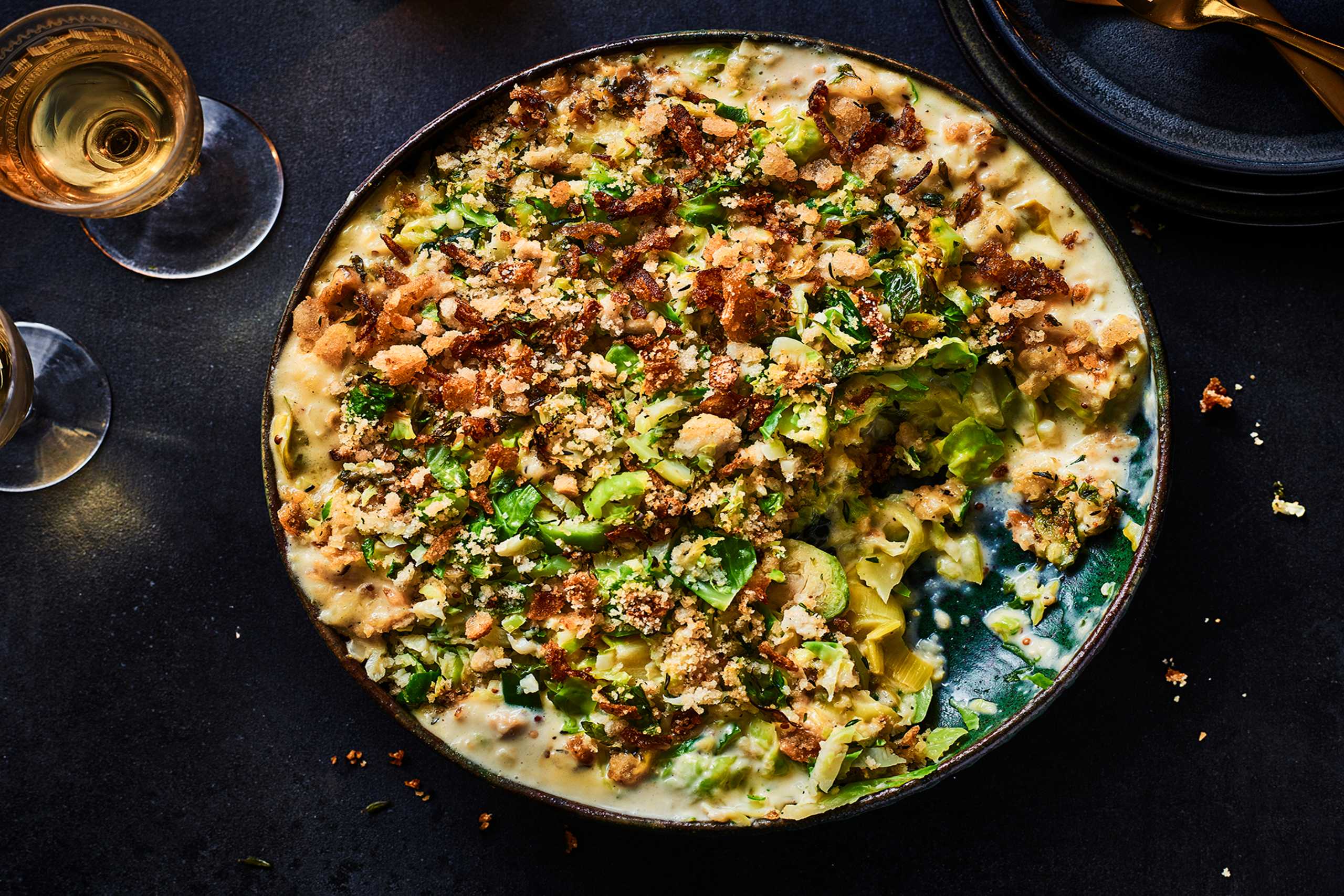 Collection Brussels Sprout & Leek Gratin ​(Serves 6) 1 of 2