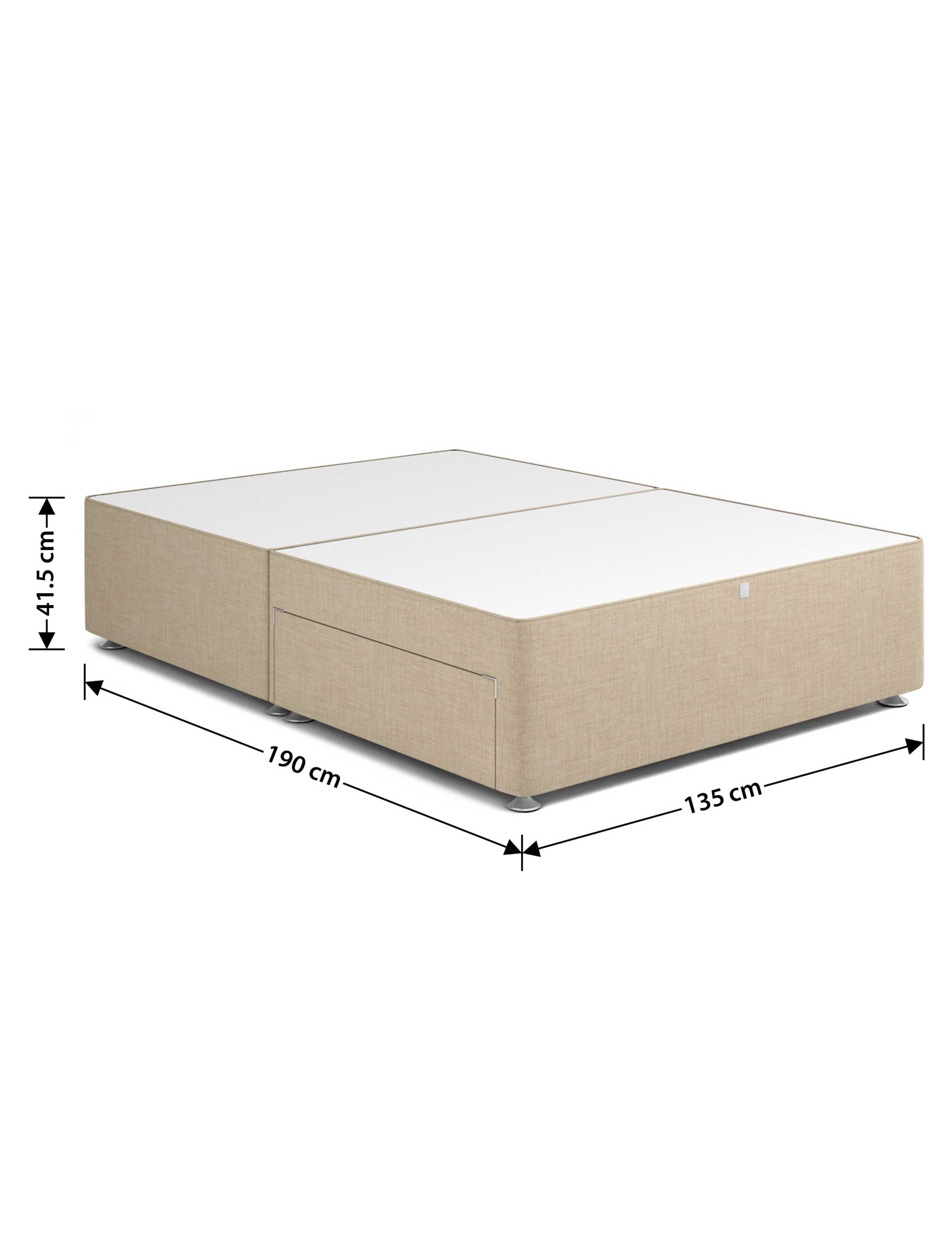 Classic sprung 2 drawer divan 5 of 5