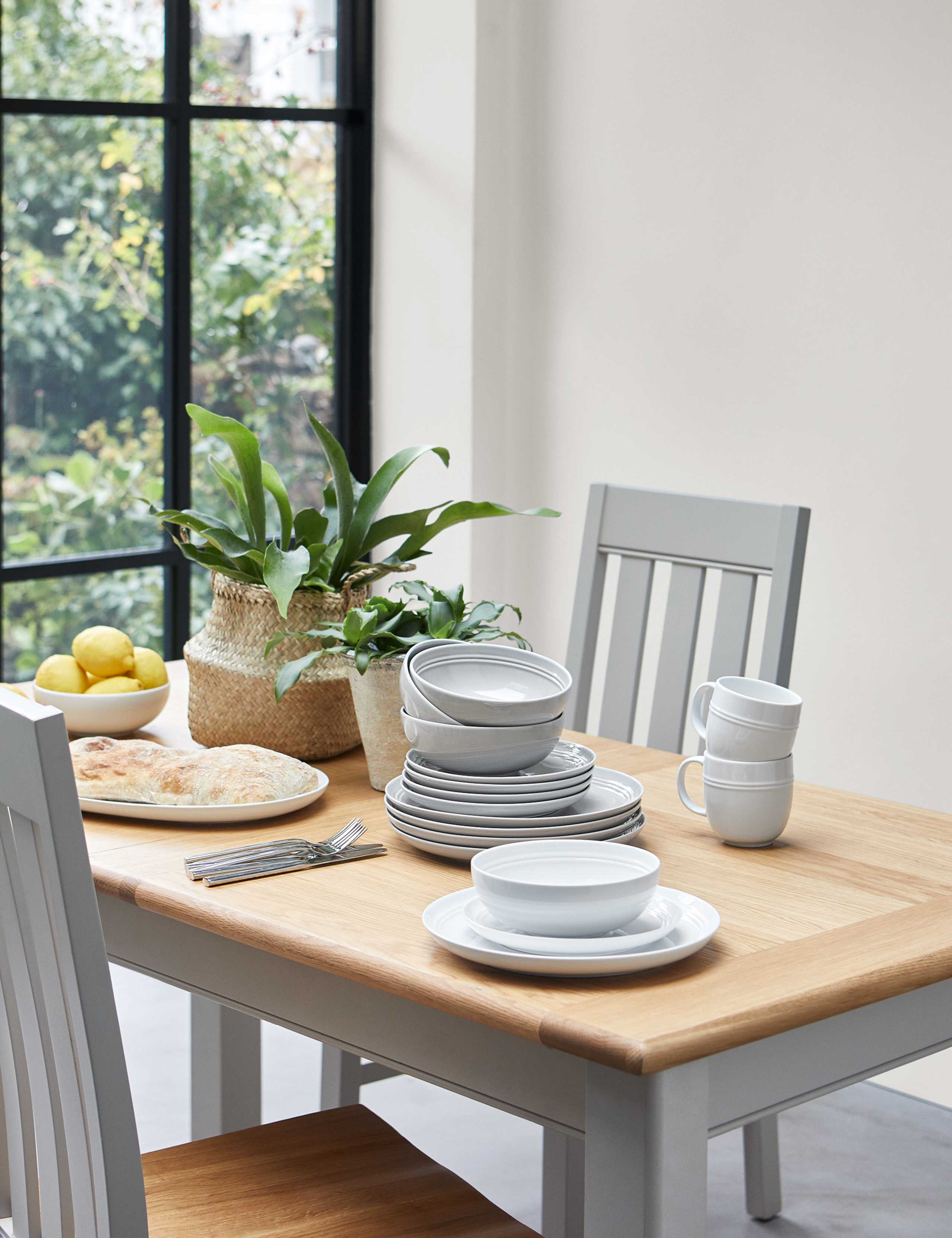 Set of 2 Padstow Putty Dining Chairs 7 of 8