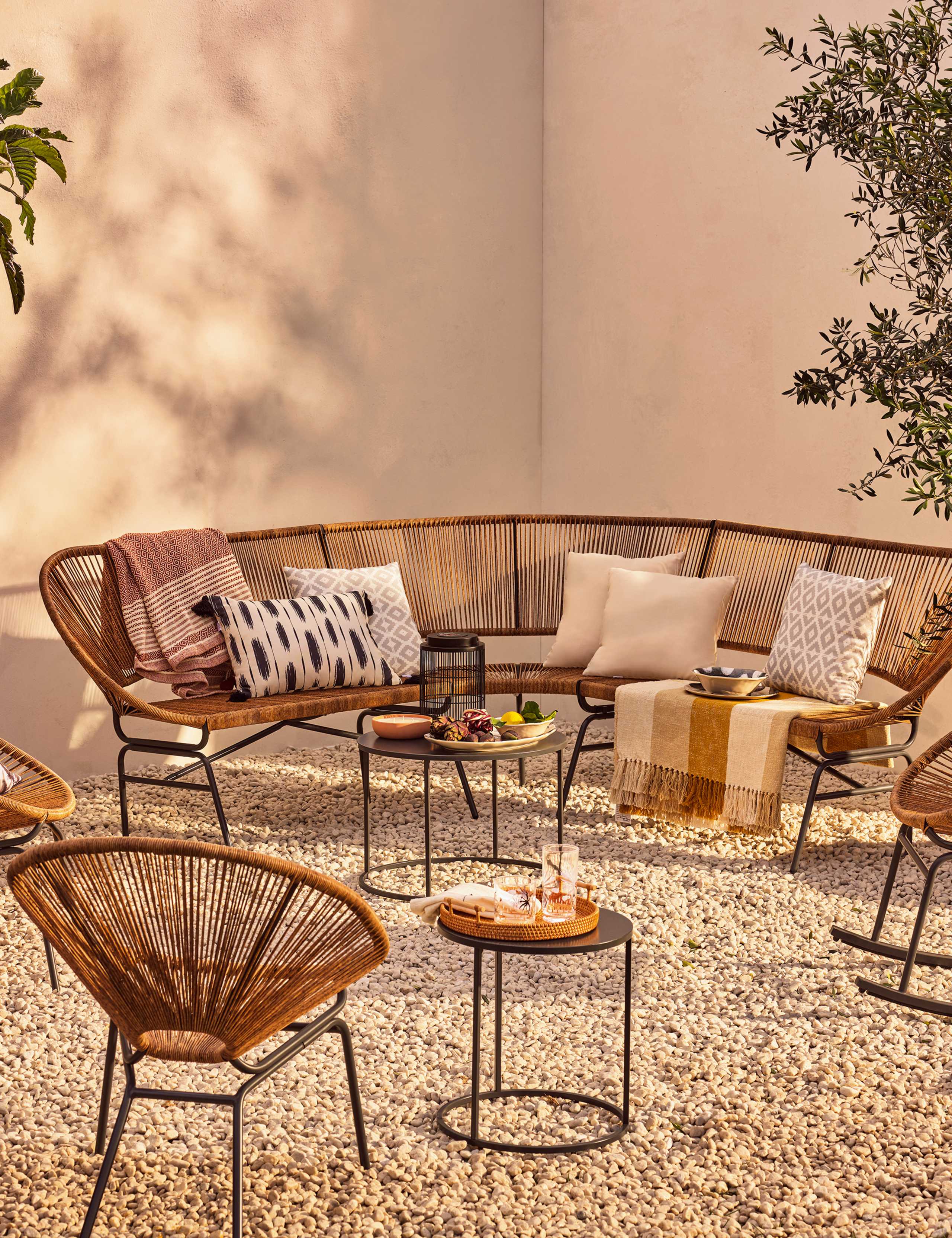 Lois Garden Corner Sofa Set 6 of 6