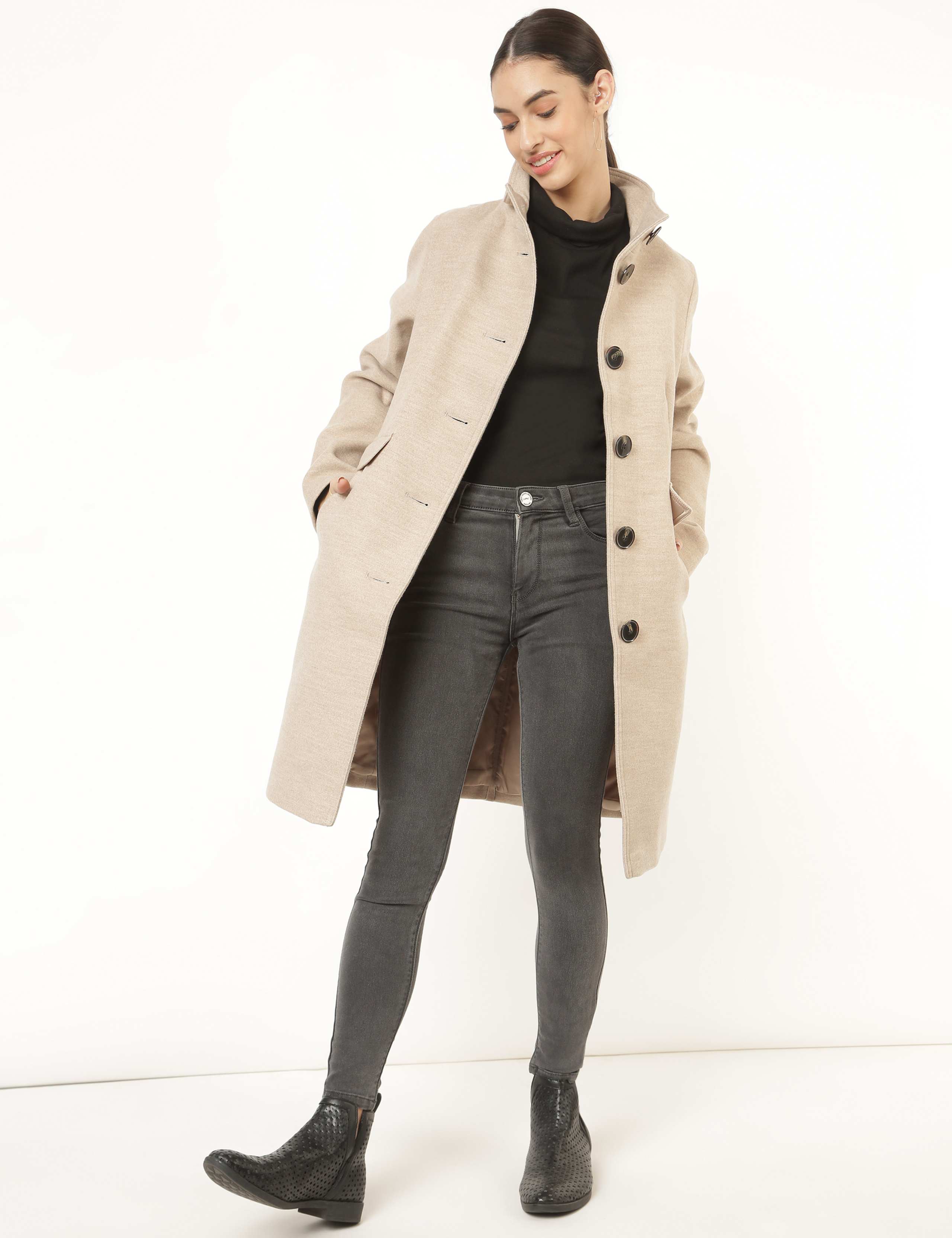PVE Funnel Neck Coat 4 of 6