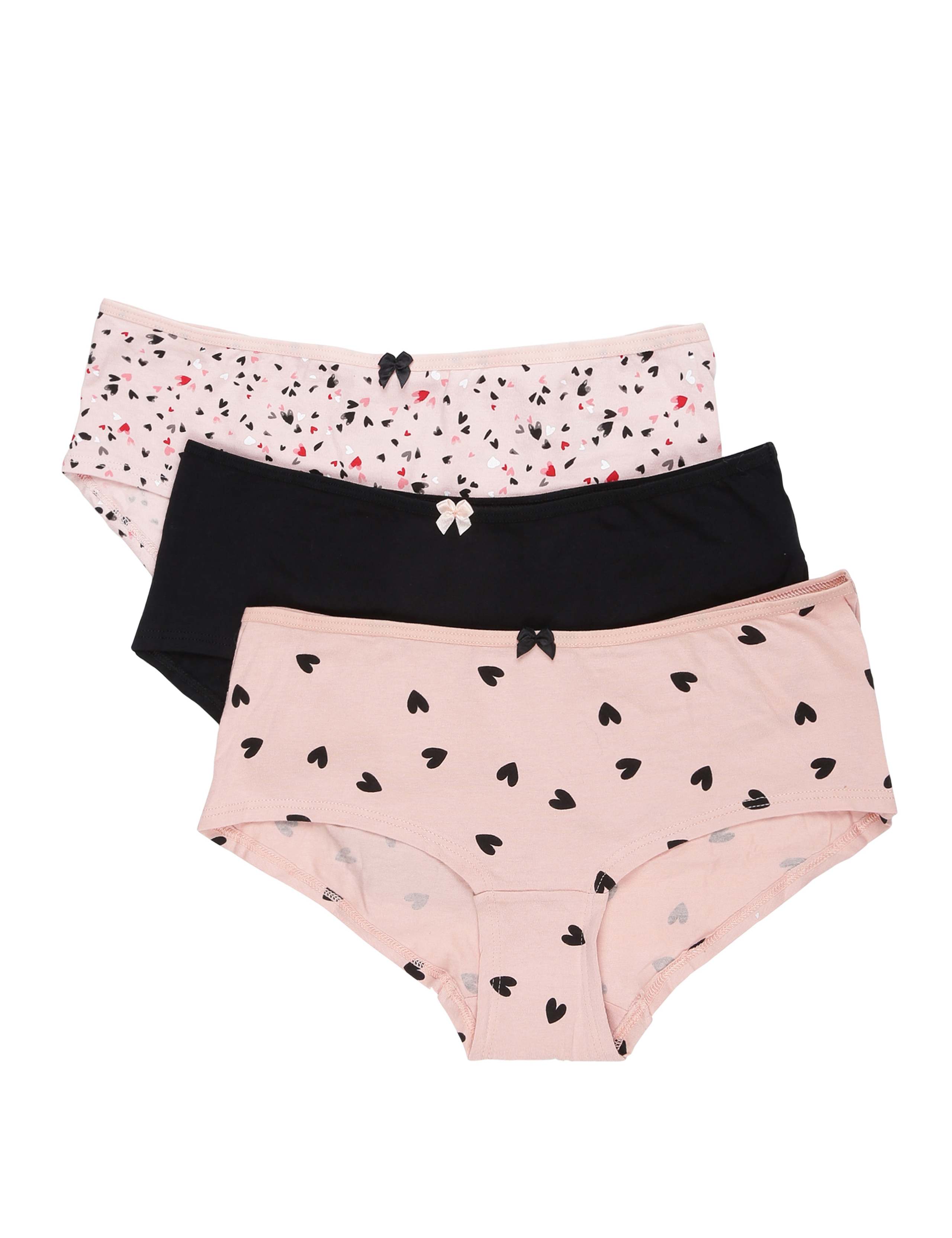 INT 3P HEARTS PRINT SHORTS 1 of 5