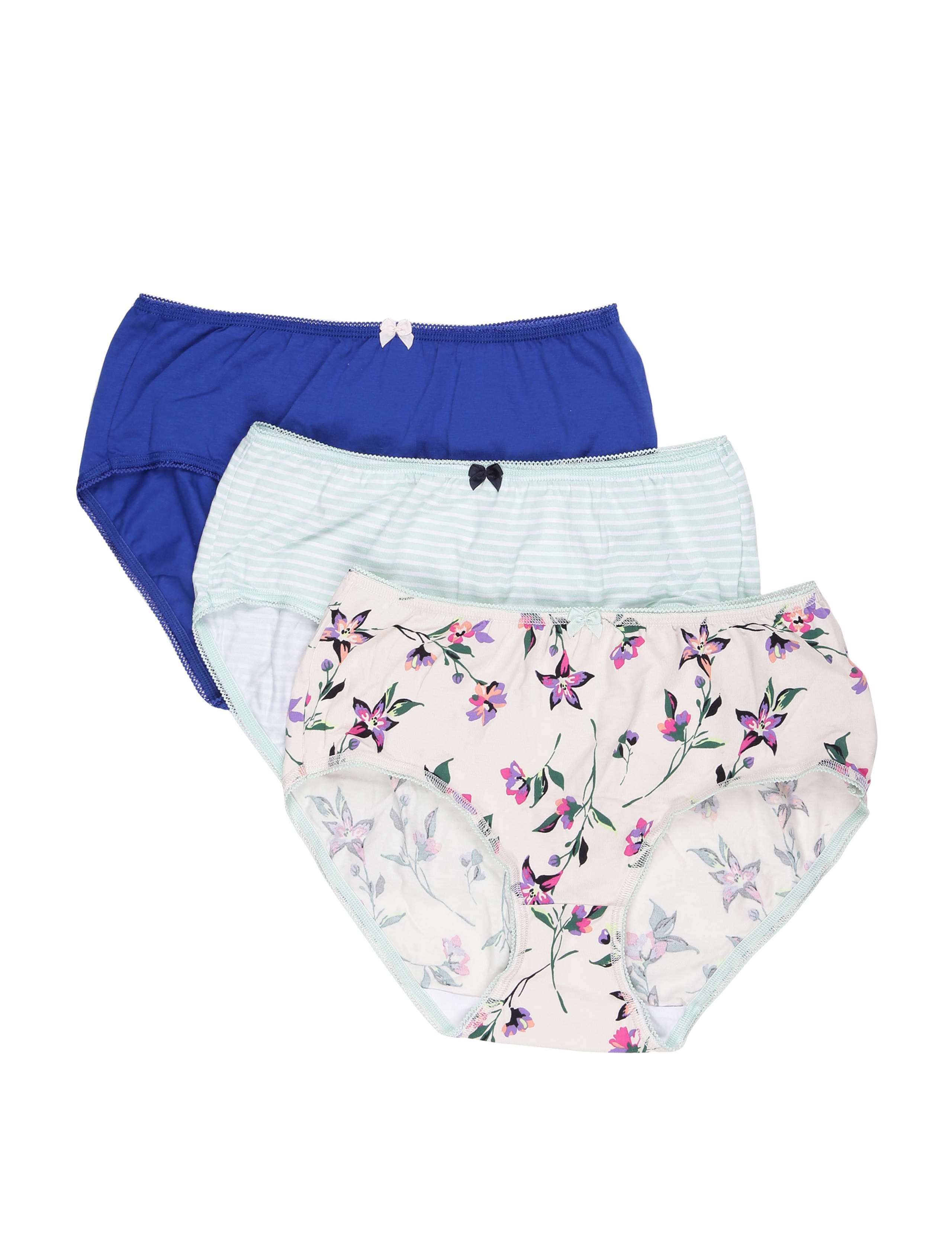 INT 3P BLUE FLORAL MIDI 1 of 5