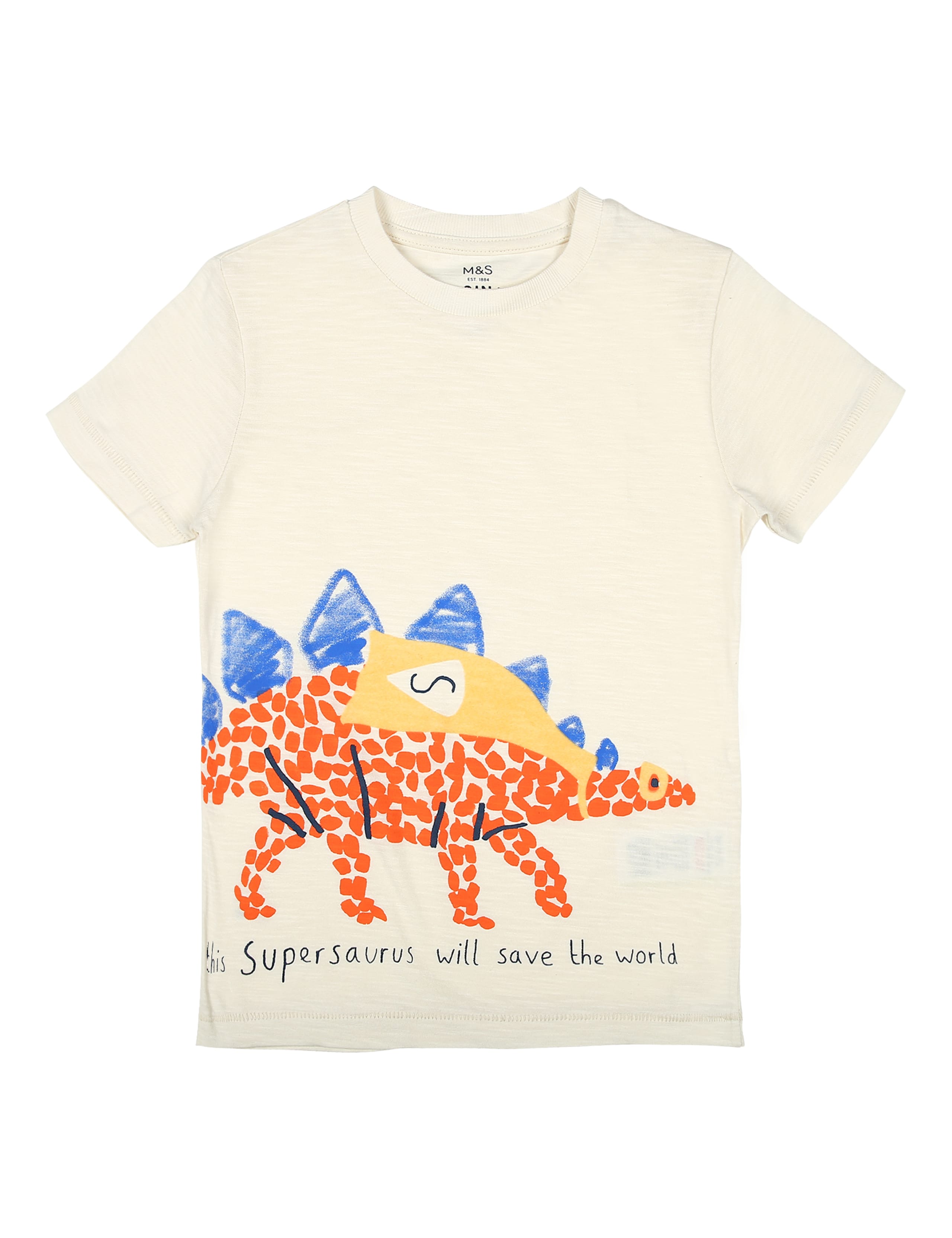 Cotton Dinosaur Print T-Shirt (2-7 years) 1 of 4